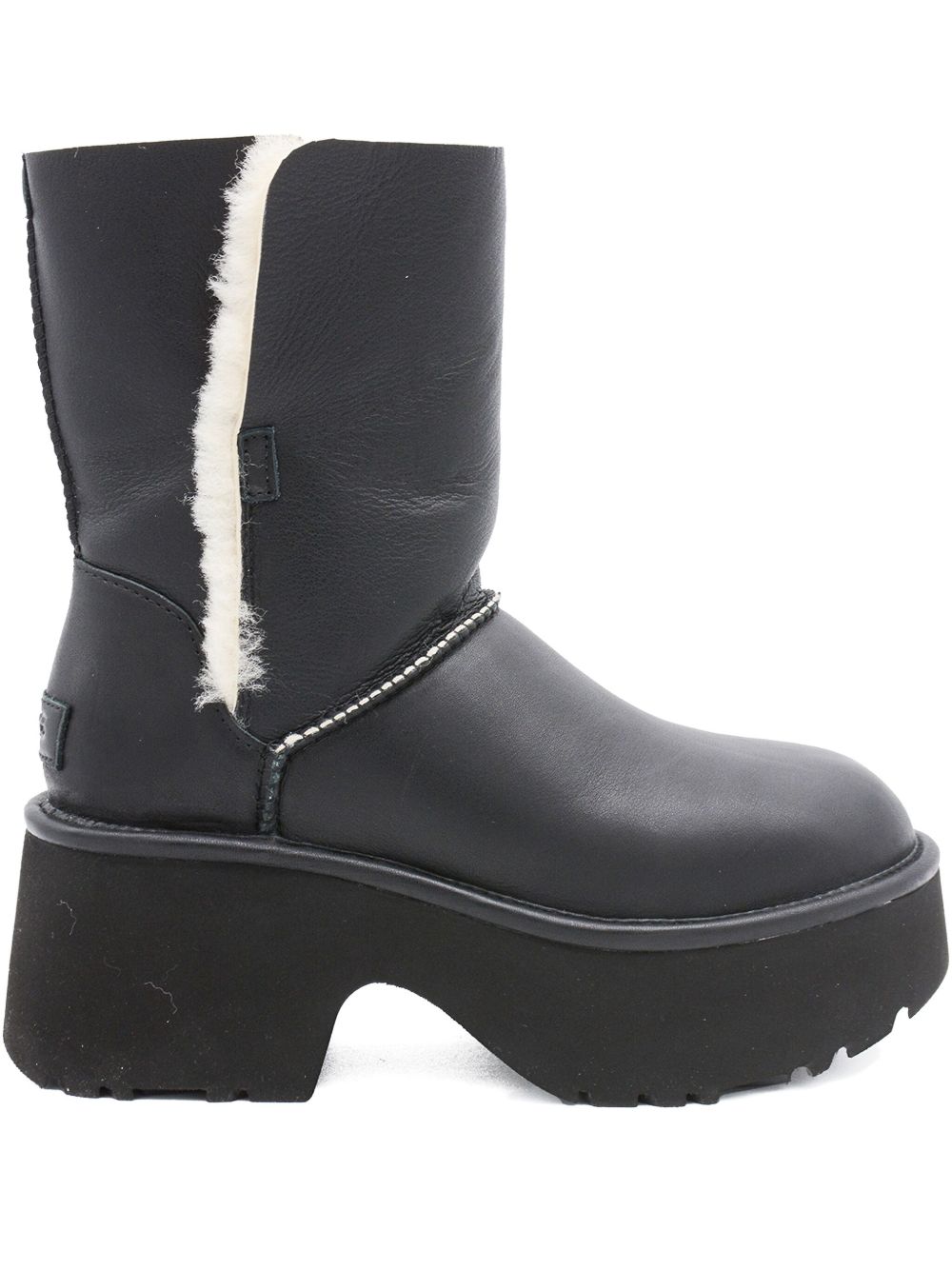 UGG Classic Esmee Leather Boots-Boots-[Adult]-[Female]-10-BLACK-2022 Online Blue Zone Planet