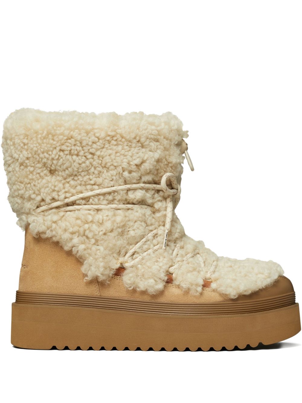 Tory Burch Mellow Shearling Platform Boots.-TOPS / DRESSES-[Adult]-[Female]-10-BEIGE-2022 Online Blue Zone Planet