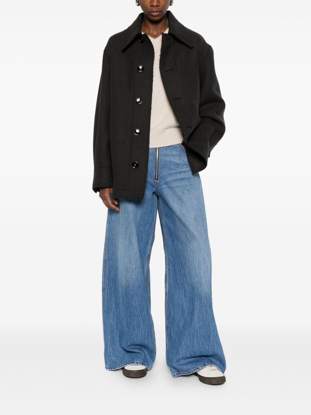 Ami Paris Wool shirt jacket-Jackets-[Adult]-[Female]-2022 Online Blue Zone Planet