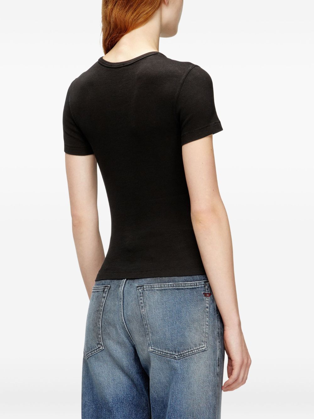 Diesel Logo cotton t-shirt-Topwear-[Adult]-[Female]-2022 Online Blue Zone Planet