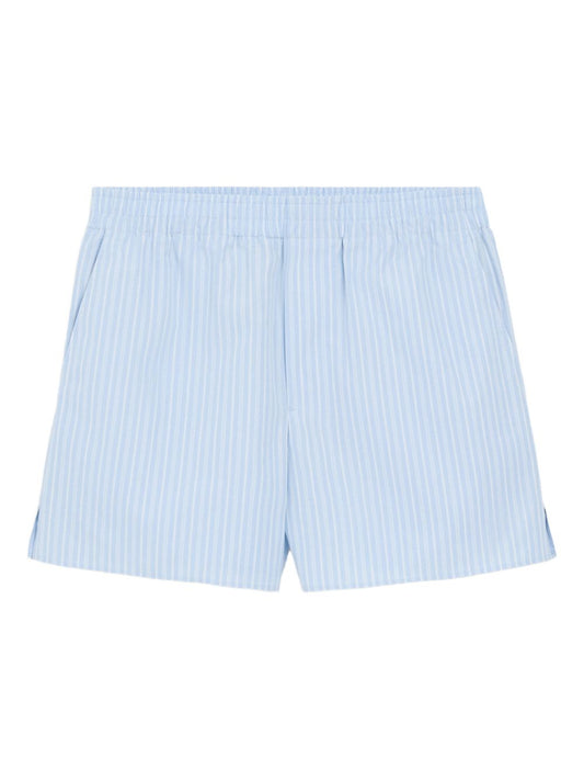 Ami Paris Striped cotton shorts-Short trousers-[Adult]-[Female]-2022 Online Blue Zone Planet