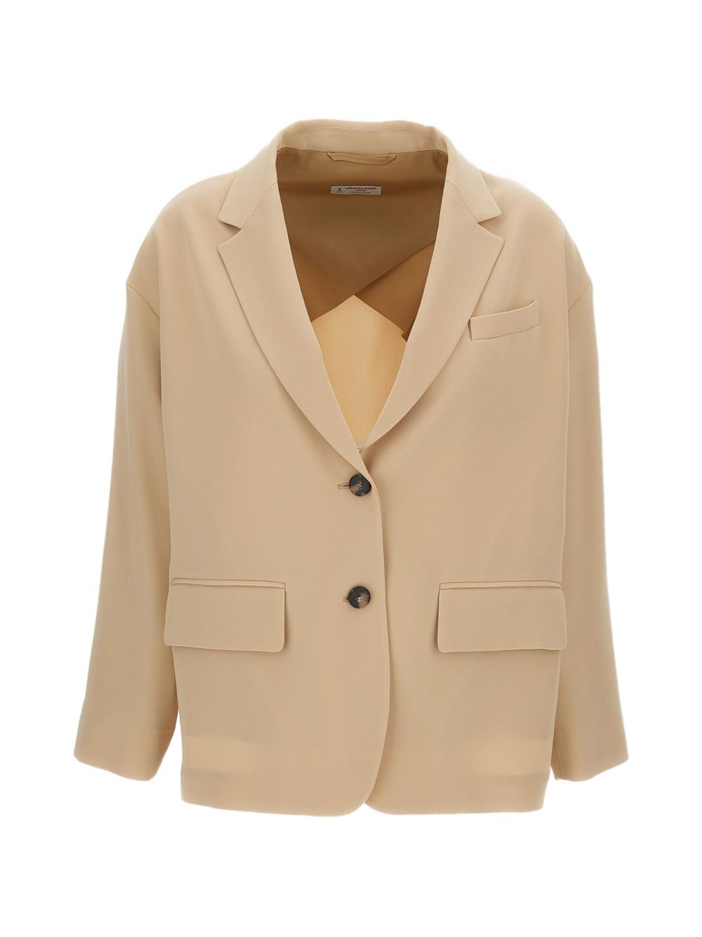 Alberto Biani Cady single-breasted jacket-Jackets-[Adult]-[Female]-2022 Online Blue Zone Planet