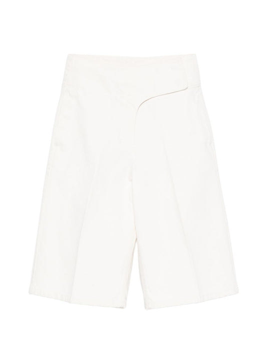 Ami Paris Cotton bermuda shorts-Short trousers-[Adult]-[Female]-2022 Online Blue Zone Planet