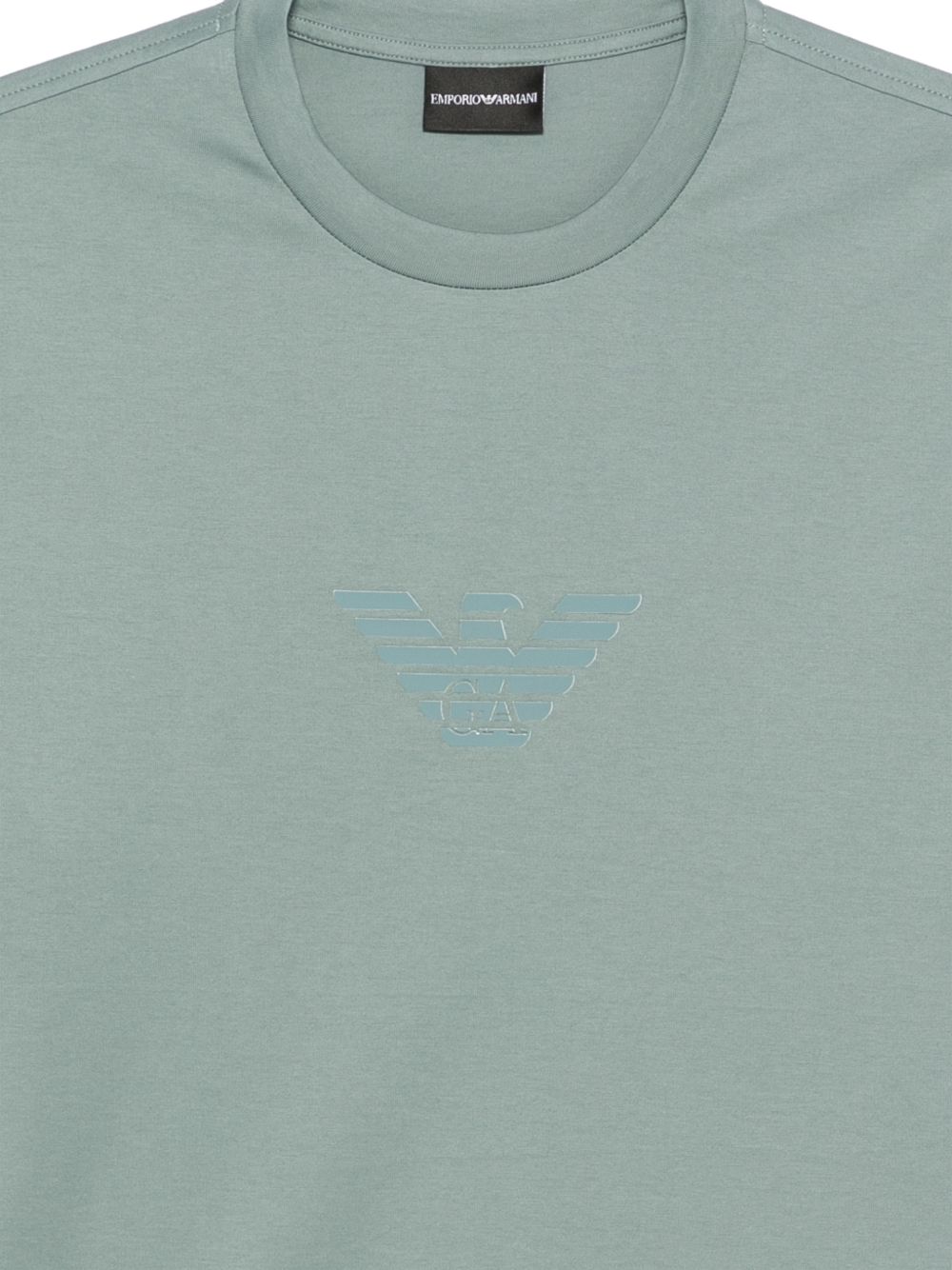 Emporio Armani Logo cotton t-shirt-Topwear-[Adult]-[Female]-2022 Online Blue Zone Planet