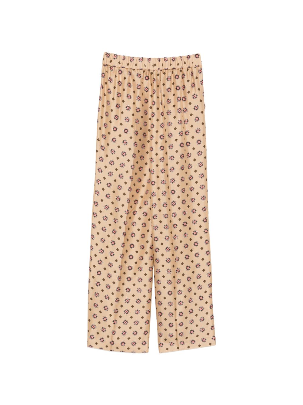 Alberto Biani Printed silk trousers-Trousers-[Adult]-[Female]-2022 Online Blue Zone Planet