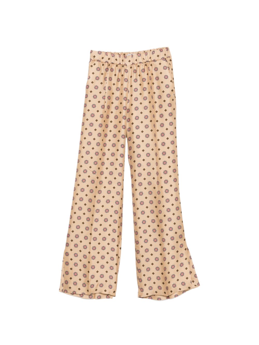Alberto Biani Printed silk trousers-Trousers-[Adult]-[Female]-2022 Online Blue Zone Planet