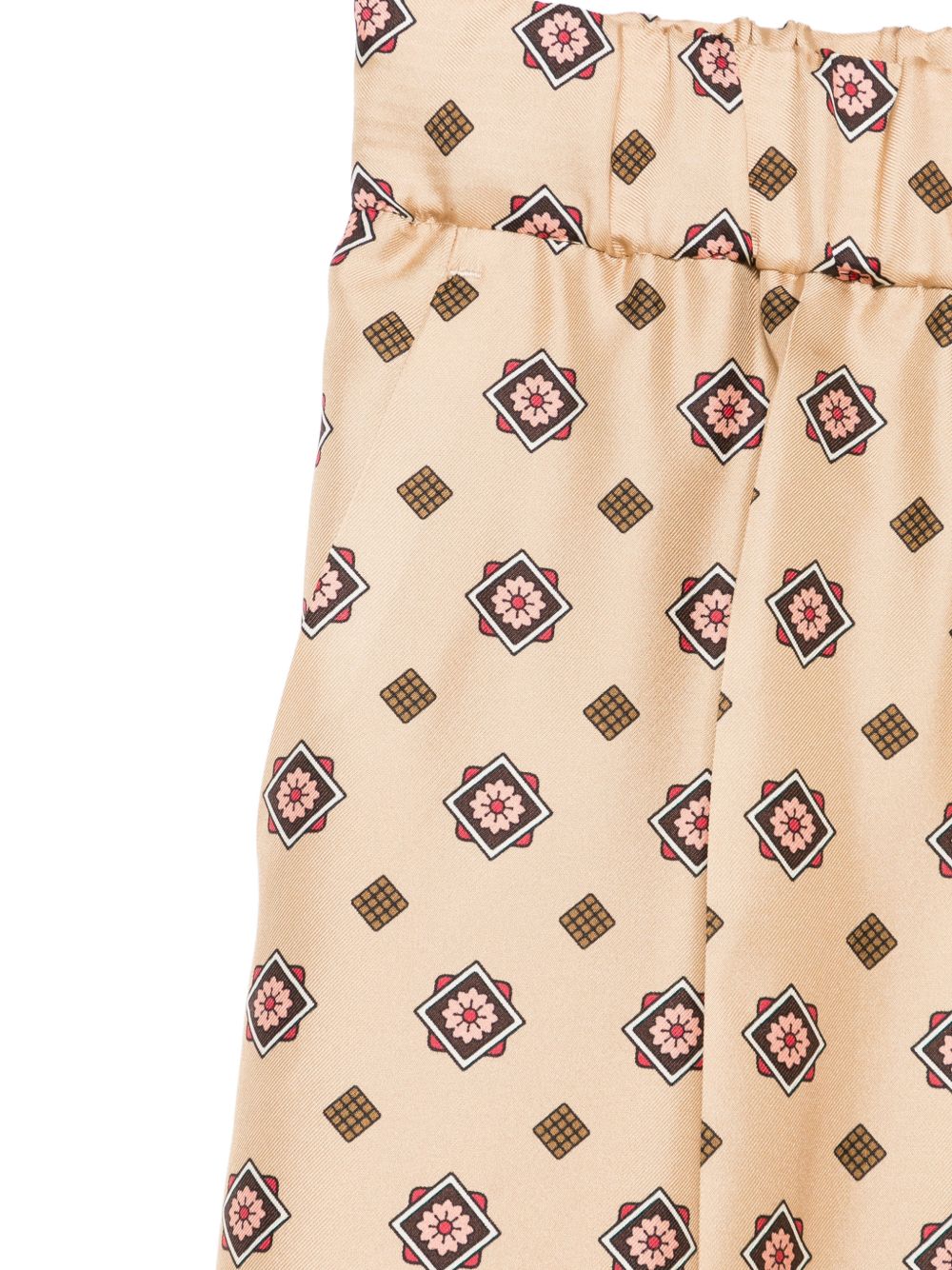 Alberto Biani Printed silk trousers-Trousers-[Adult]-[Female]-2022 Online Blue Zone Planet