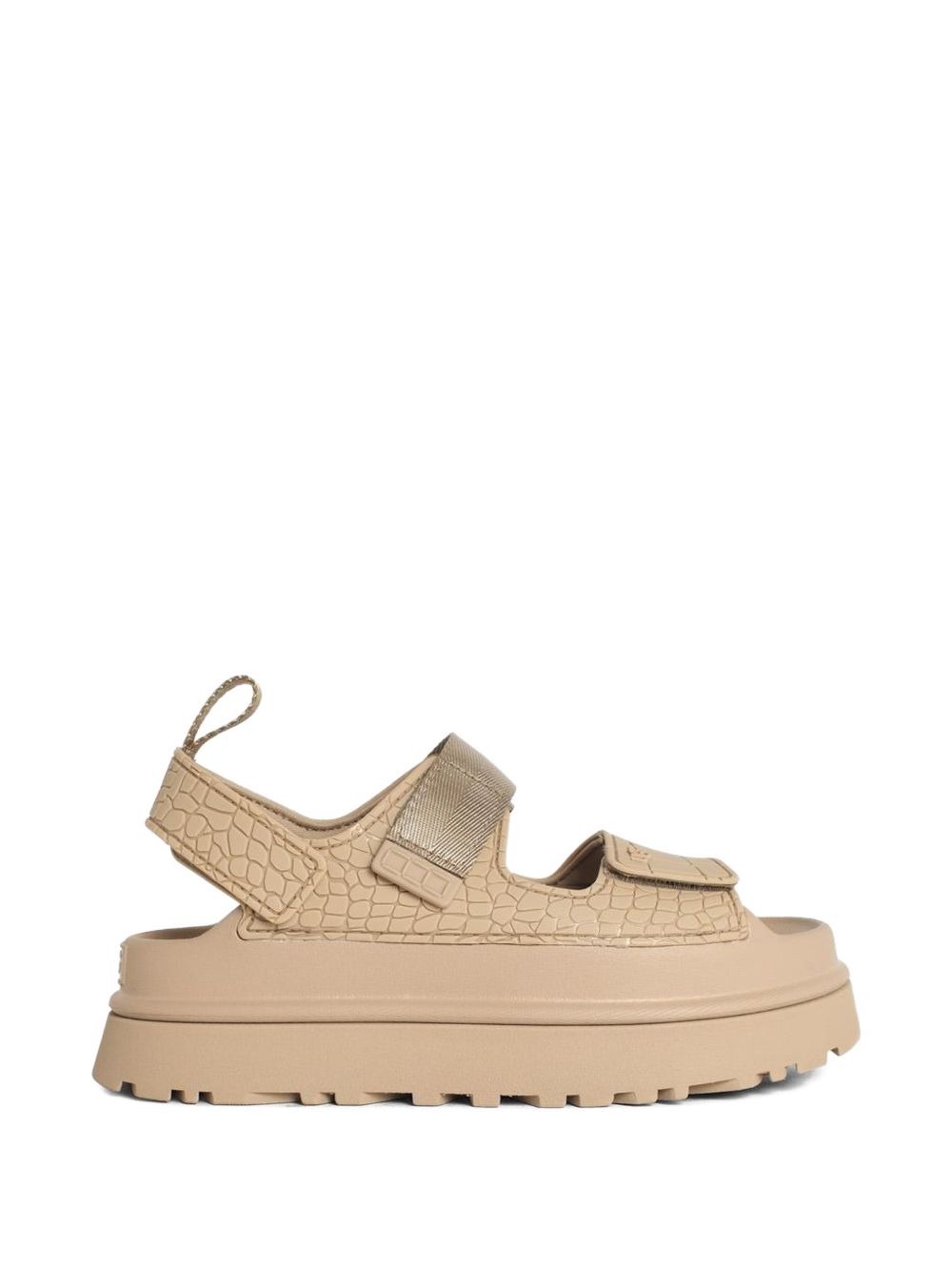 UGG Woman GoldenGlow Embossed Sandals-Sandals-[Adult]-[Female]-10-BEIGE-2022 Online Blue Zone Planet