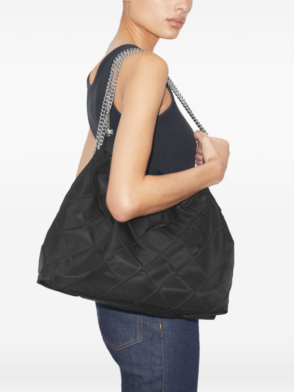 Tory Burch Fleming nylon hobo bag-Shoulder-[Adult]-[Female]-2022 Online Blue Zone Planet