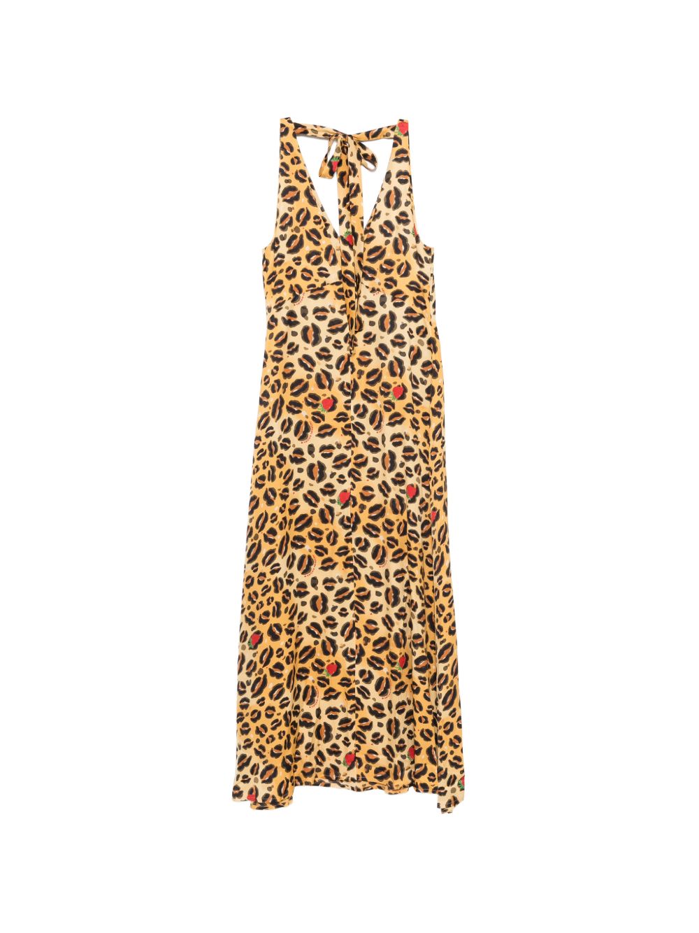 Alessandro Enriquez V-neck Printed long dress-TOPS / DRESSES-[Adult]-[Female]-2022 Online Blue Zone Planet