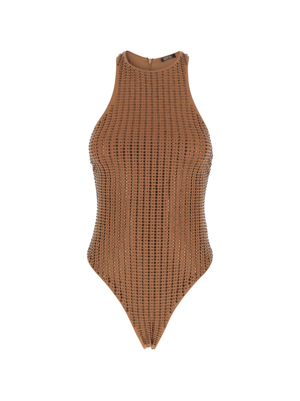 032C Venuja One Piece Swimsuit-Beachwear & underwear-[Adult]-[Female]-M-BROWN-2022 Online Blue Zone Planet