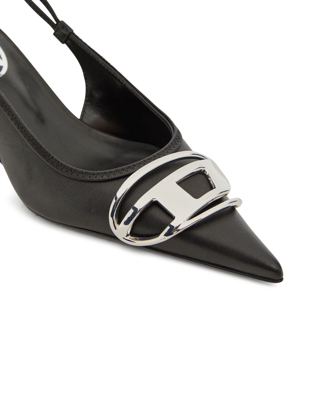 Diesel Venus Leather Slingback Pumps-Medium Heel-[Adult]-[Female]-2022 Online Blue Zone Planet