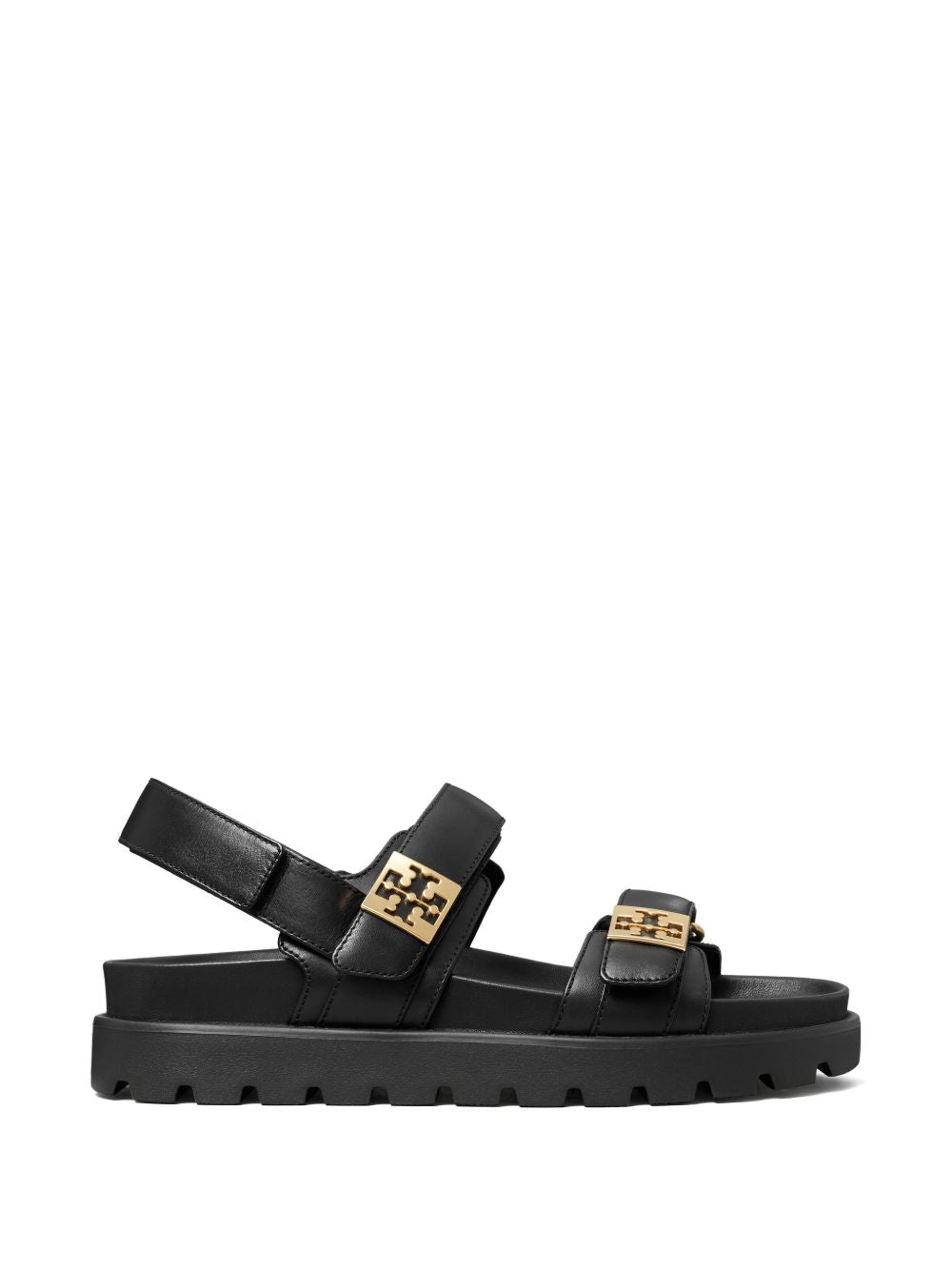 Tory Burch Mellow Leather Sandals-Sandals-[Adult]-[Female]-10-BLACK-2022 Online Blue Zone Planet