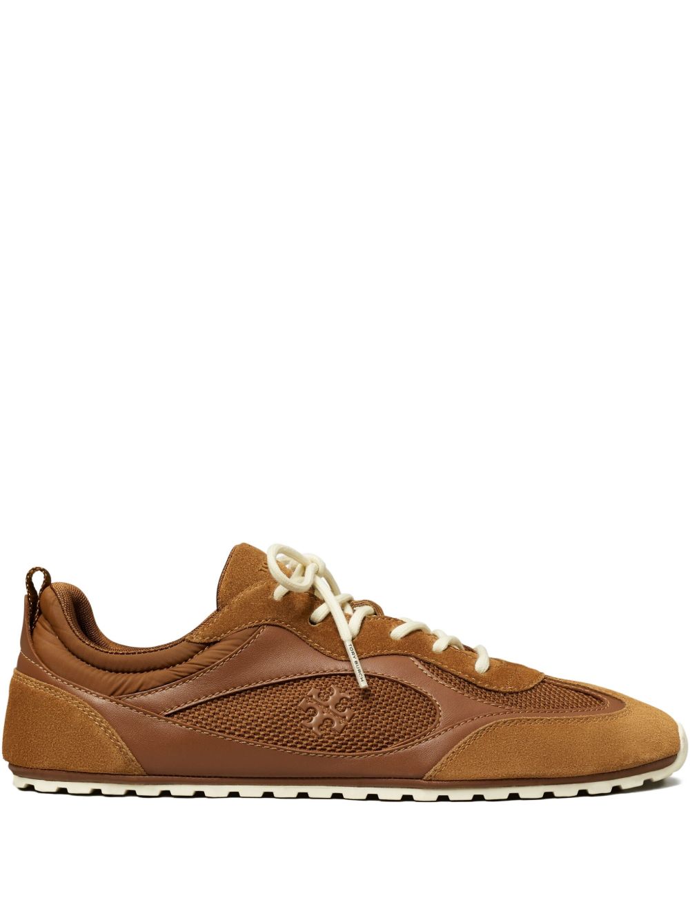 Tory Burch Field Leather Sneakers-Sneakers-[Adult]-[Female]-10-LUGGAGE-2022 Online Blue Zone Planet
