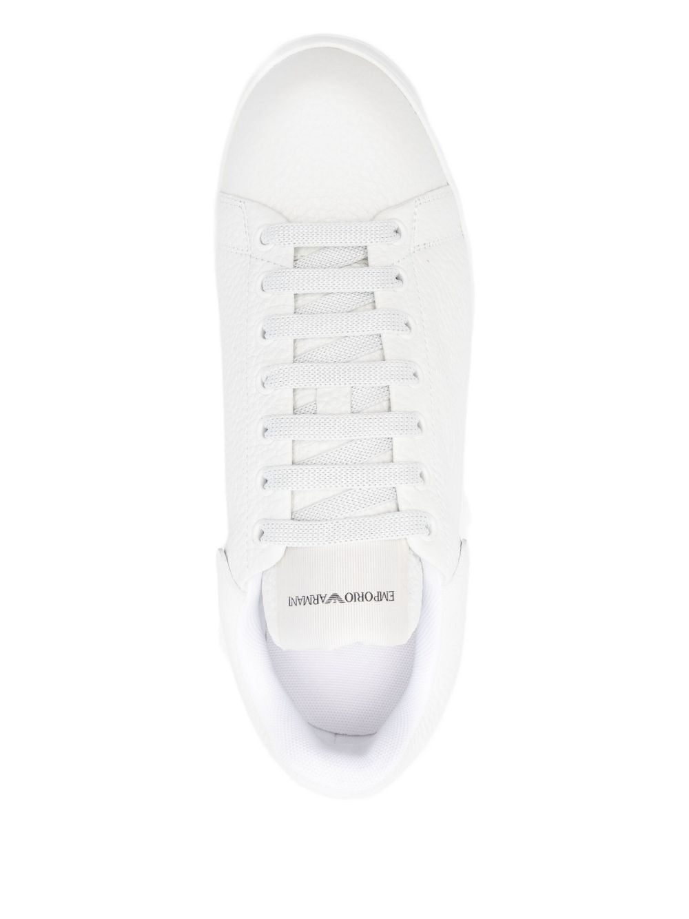 Emporio Armani Leather Sneakers-Sneakers-[Adult]-[Female]-2022 Online Blue Zone Planet