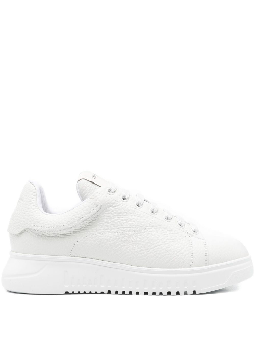 Emporio Armani Leather Sneakers-Sneakers-[Adult]-[Female]-2022 Online Blue Zone Planet