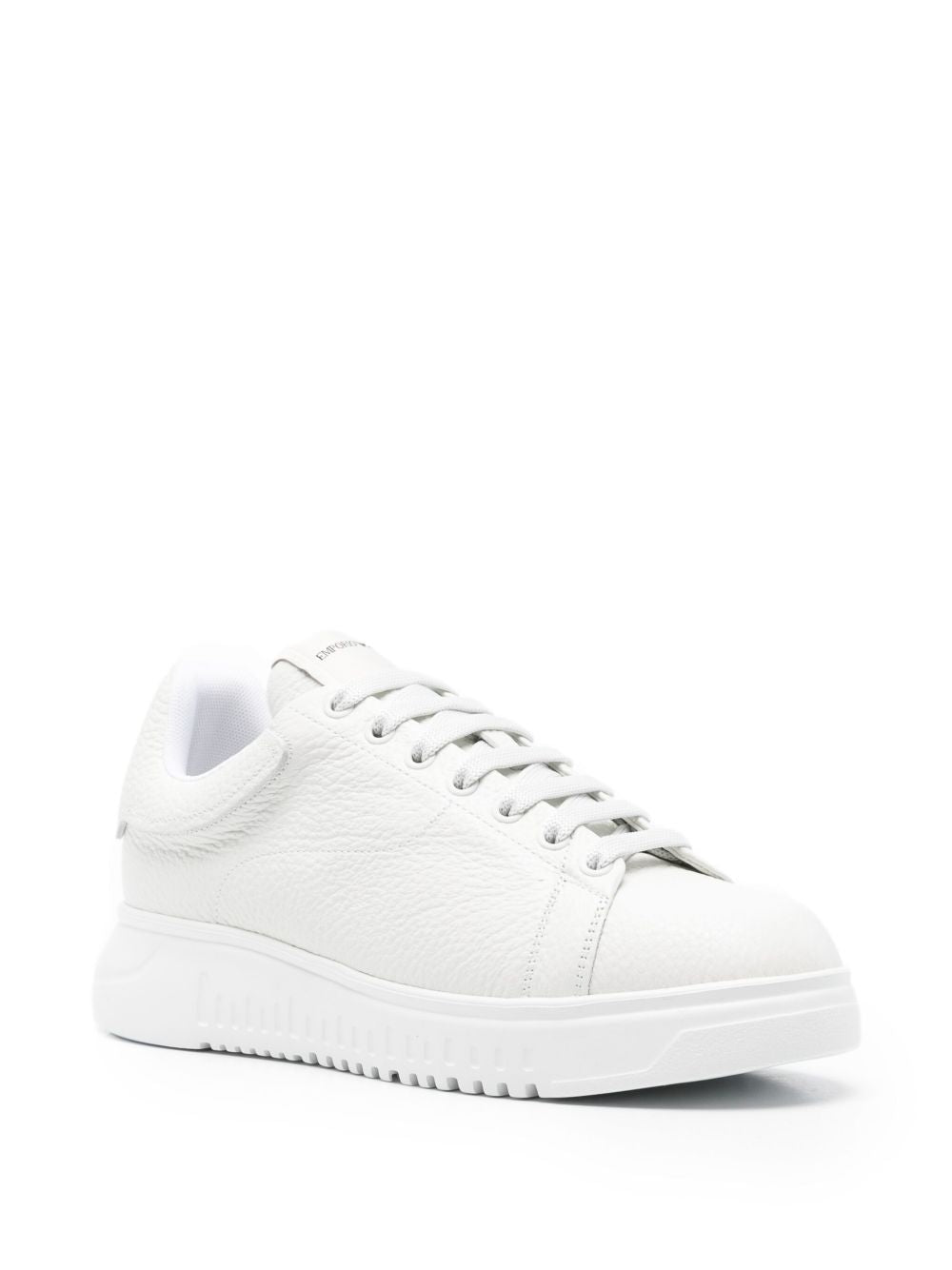 Emporio Armani Leather Sneakers-Sneakers-[Adult]-[Female]-2022 Online Blue Zone Planet