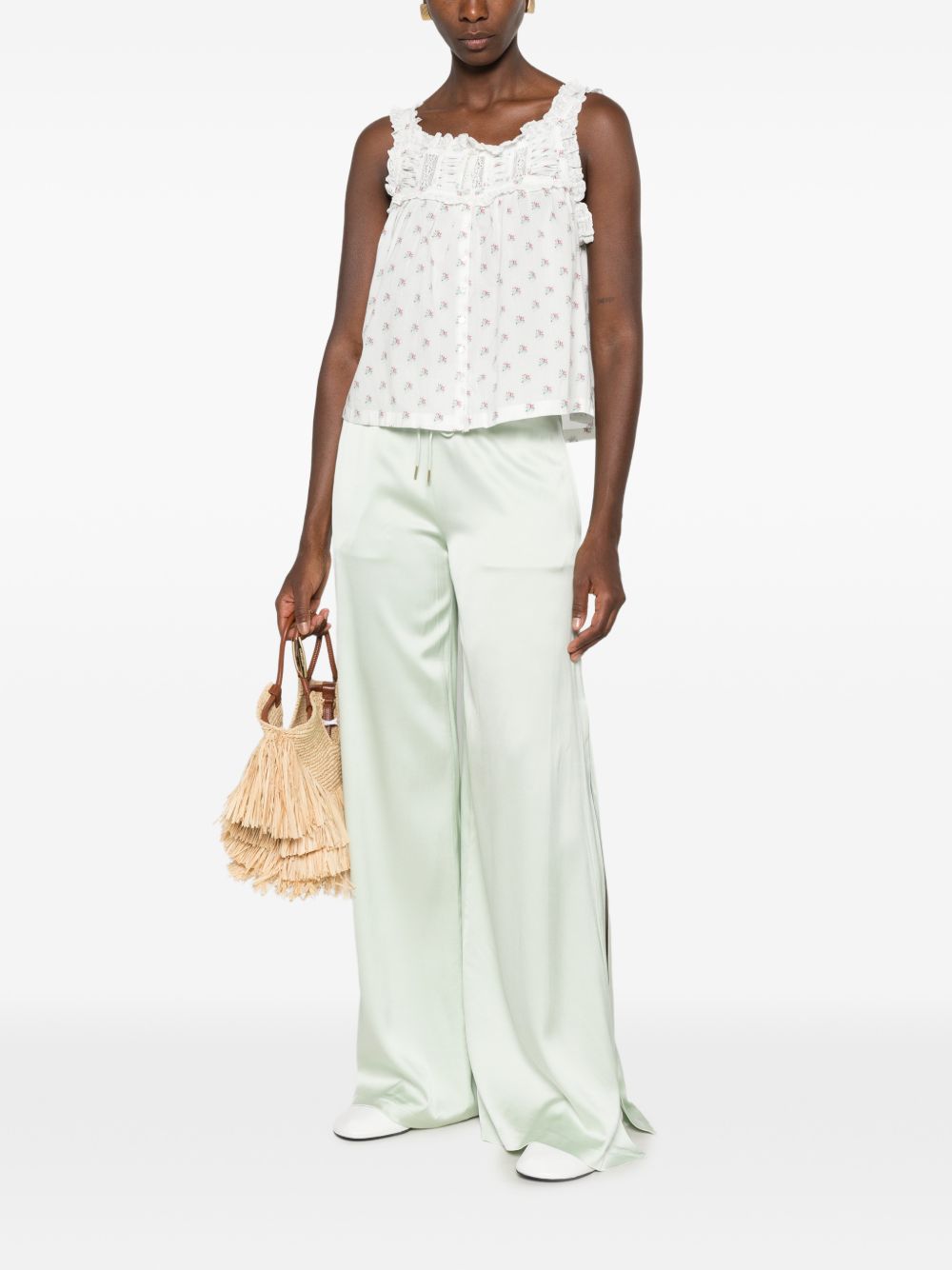 Alice + Olivia Trousers-Trousers-[Adult]-[Female]-2022 Online Blue Zone Planet