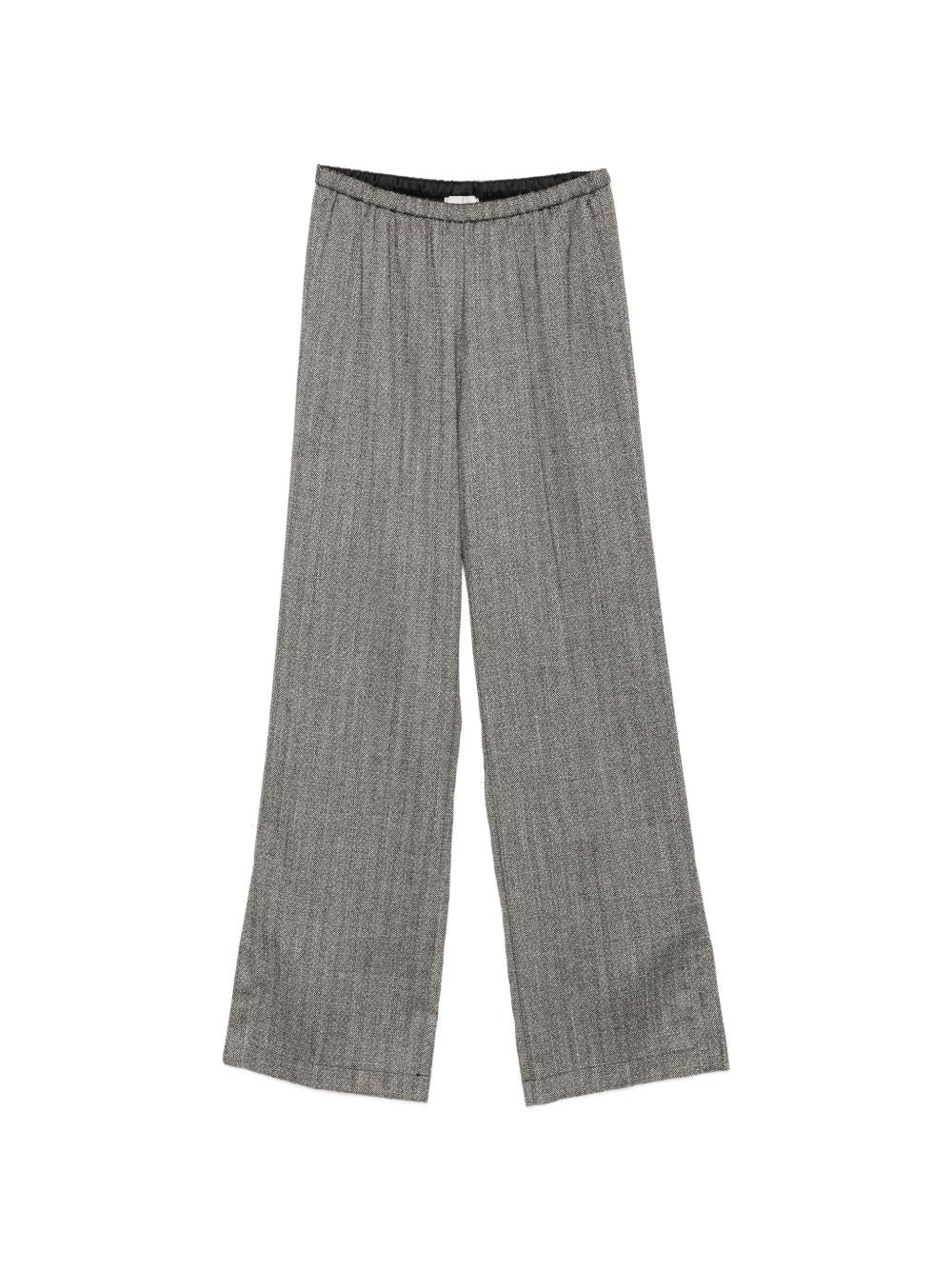Forte Forte Chevron trousers-Trousers-[Adult]-[Female]-0-BLACK-2022 Online Blue Zone Planet