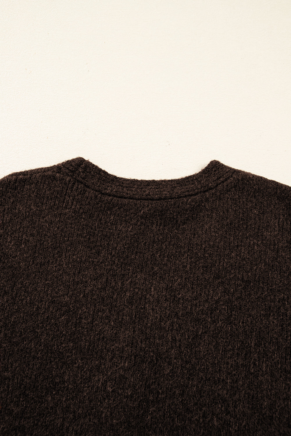 Chicory Coffee Heart Metal Button V Neck Cardigan Sweater-TOPS / DRESSES-[Adult]-[Female]-2022 Online Blue Zone Planet