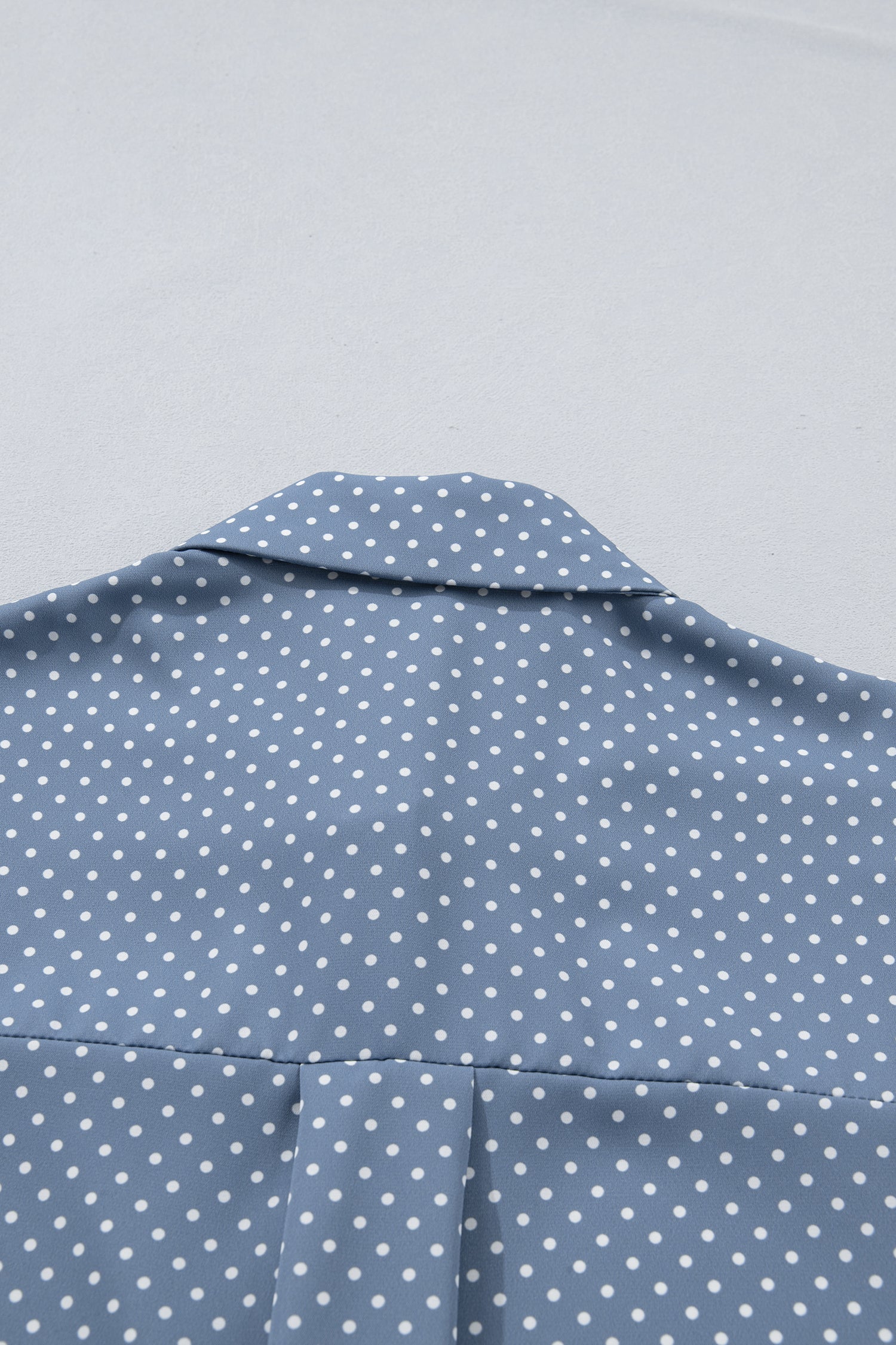 Khaki Dotted Print Cuffed Short Sleeve Shirt-Tops/Blouses & Shirts-[Adult]-[Female]-2022 Online Blue Zone Planet