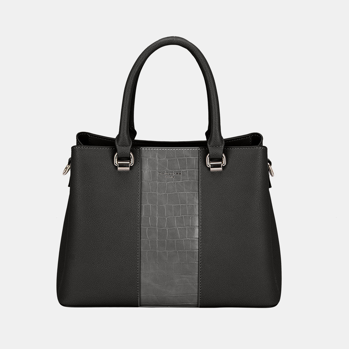 David Jones PU Leather Handbag-HANDBAGS-[Adult]-[Female]-Black-One Size-2022 Online Blue Zone Planet