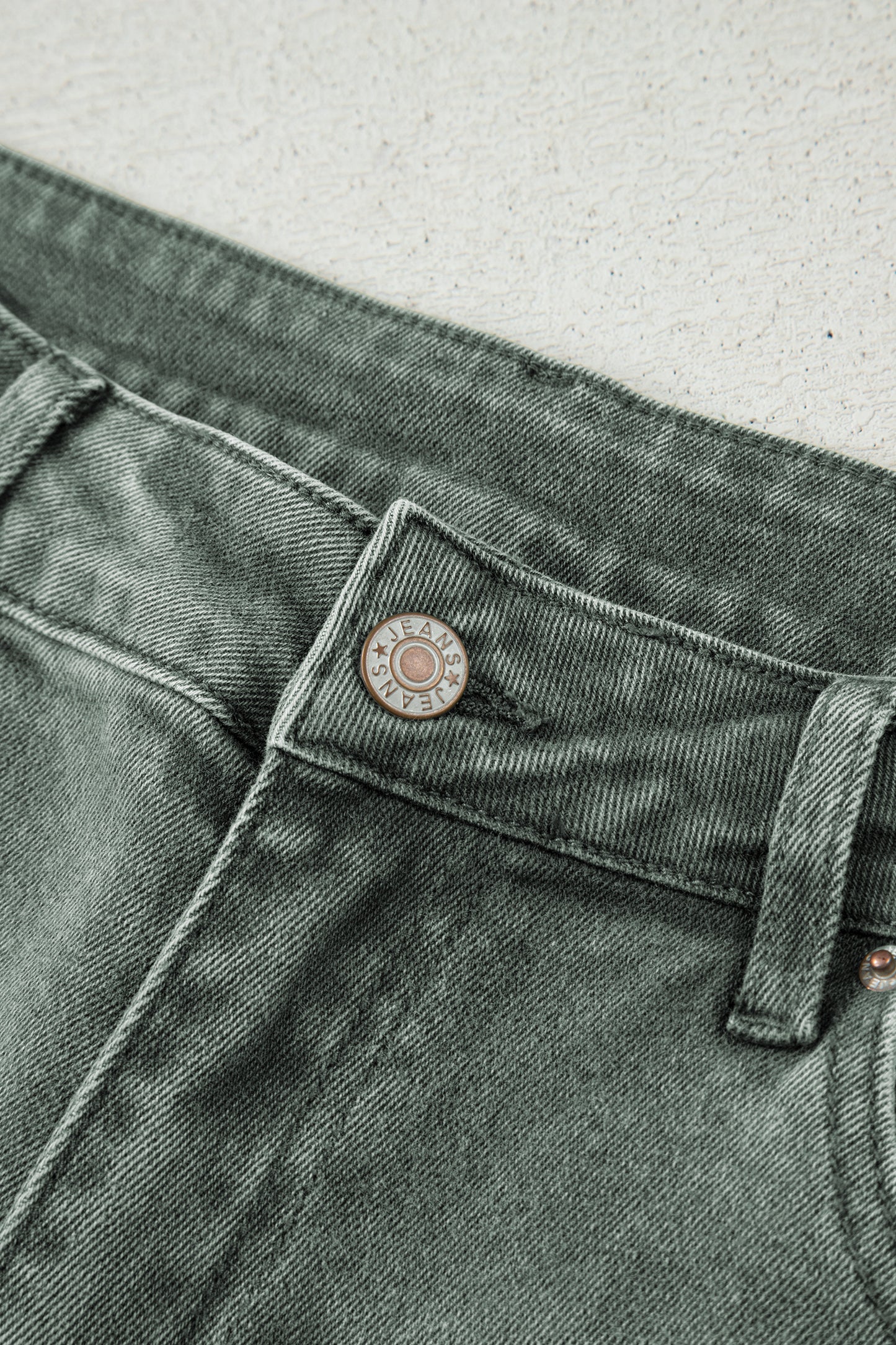 Four Leaf Clover Slight Distressed Raw Edge Wide Leg Jeans-Bottoms/Jeans-[Adult]-[Female]-2022 Online Blue Zone Planet