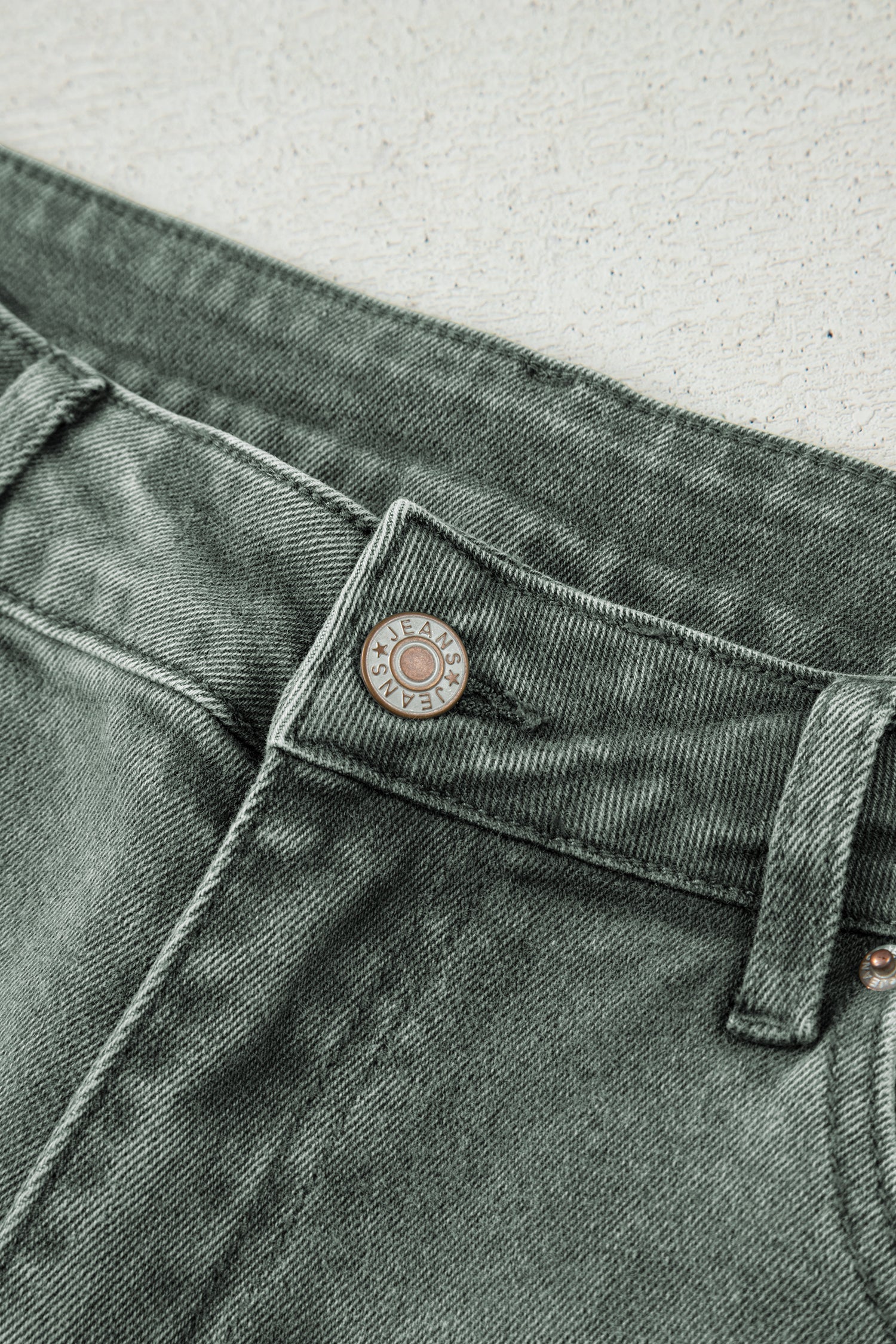 Four Leaf Clover Slight Distressed Raw Edge Wide Leg Jeans-Bottoms/Jeans-[Adult]-[Female]-2022 Online Blue Zone Planet