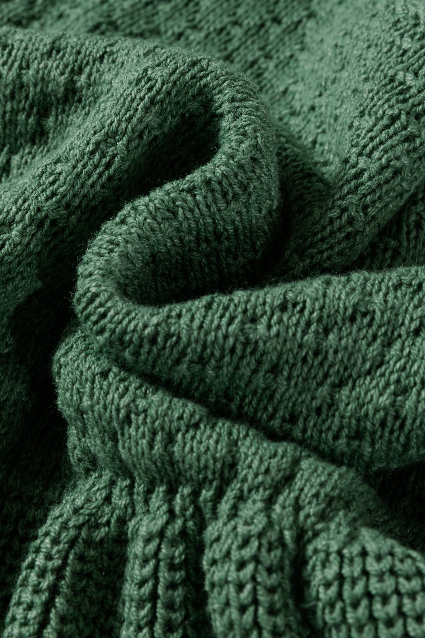 Mist Green Solid Lantern Sleeve Empire Waist Short Sweater Dress-TOPS / DRESSES-[Adult]-[Female]-2022 Online Blue Zone Planet