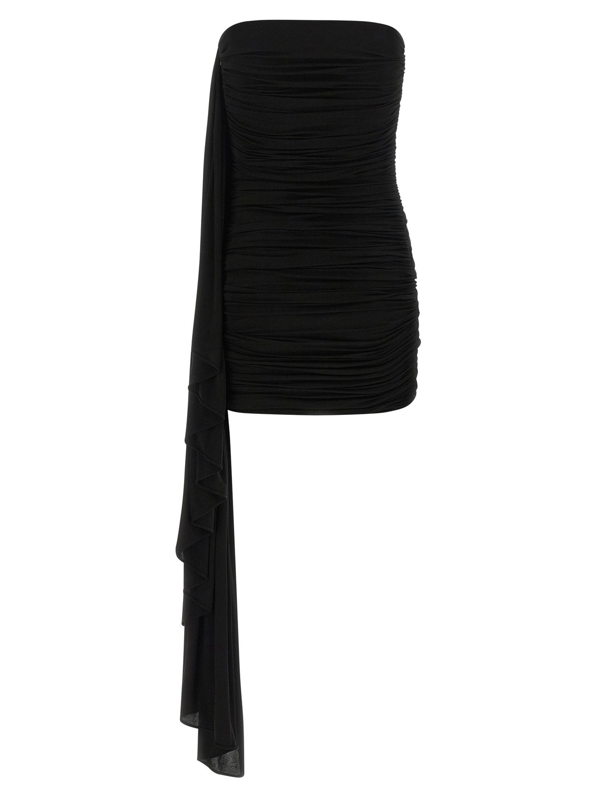 Alexander Wang Asymmetrical Draped Dress-TOPS / DRESSES-[Adult]-[Female]-2022 Online Blue Zone Planet