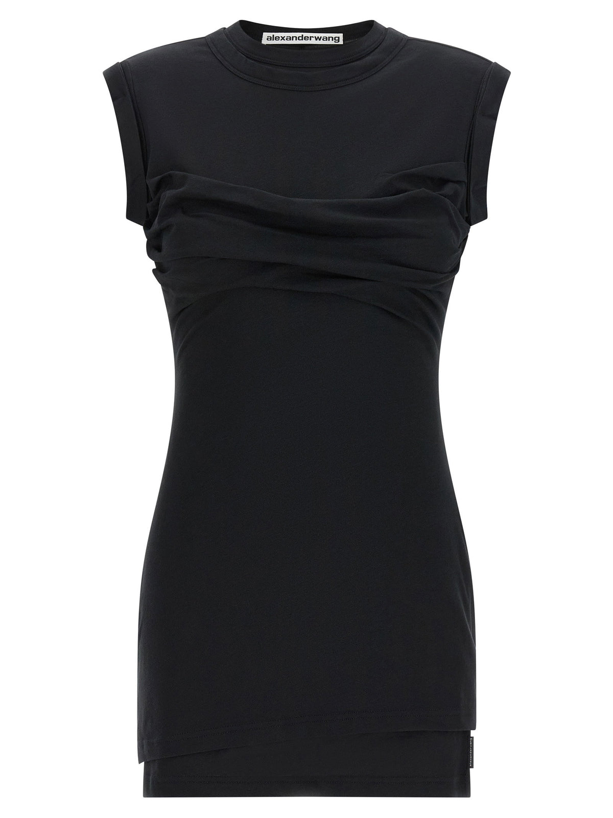 Alexander Wang Twisted Bust Layered Dress-TOPS / DRESSES-[Adult]-[Female]-2022 Online Blue Zone Planet