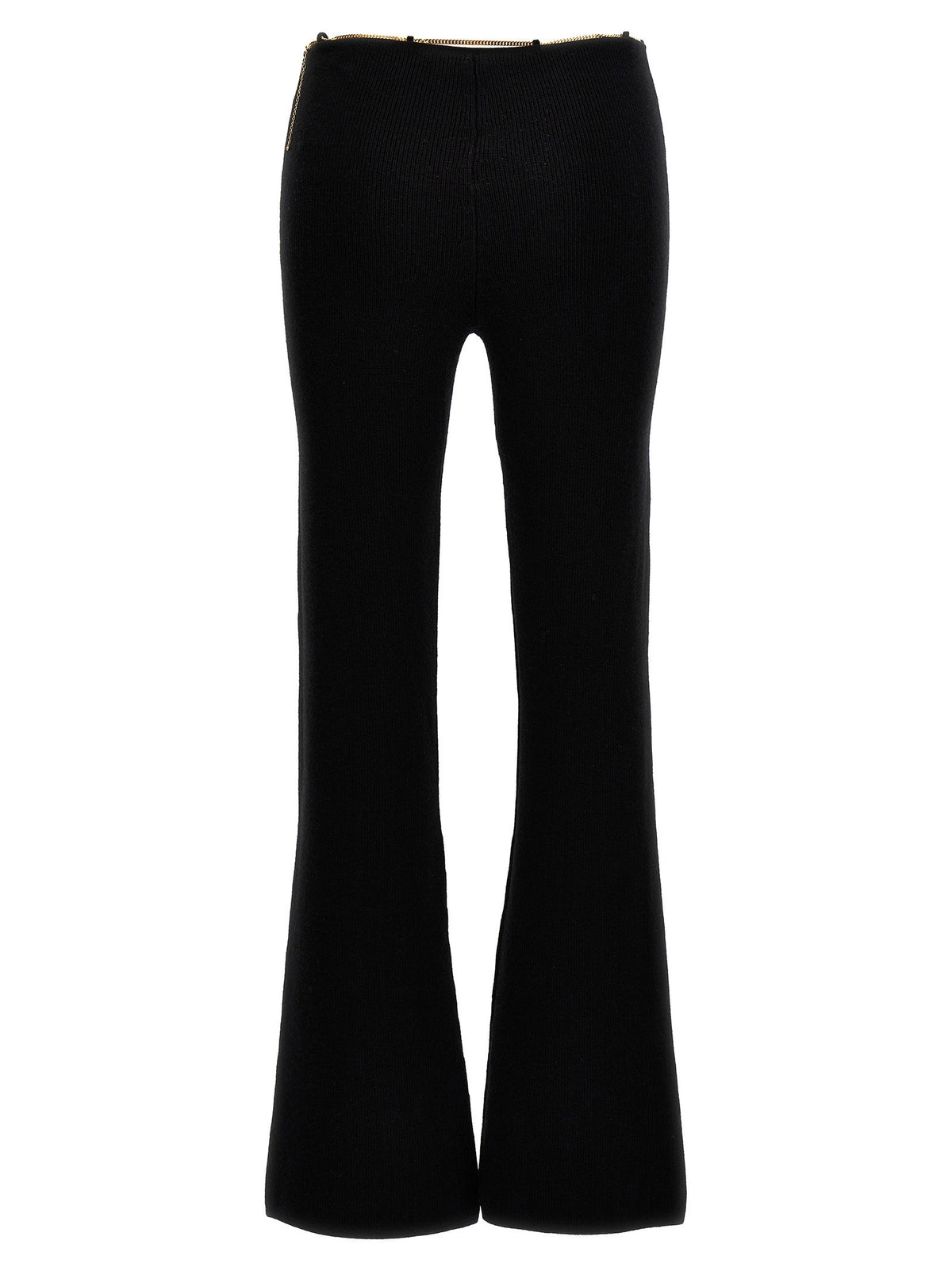Alexander Wang Gold Nameplate Chain Pants-Trousers-[Adult]-[Female]-2022 Online Blue Zone Planet