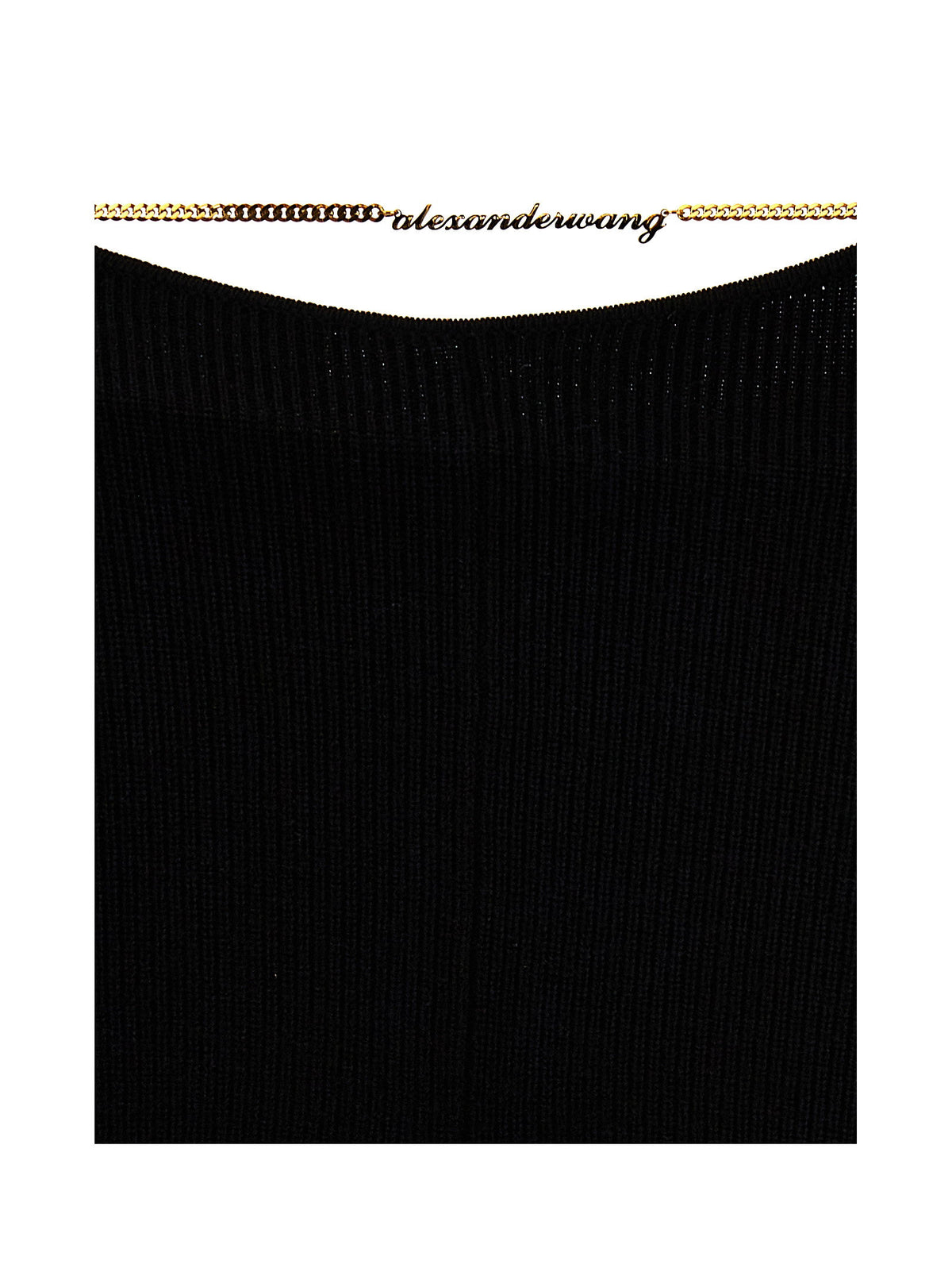 Alexander Wang Gold Nameplate Chain Pants-Trousers-[Adult]-[Female]-2022 Online Blue Zone Planet