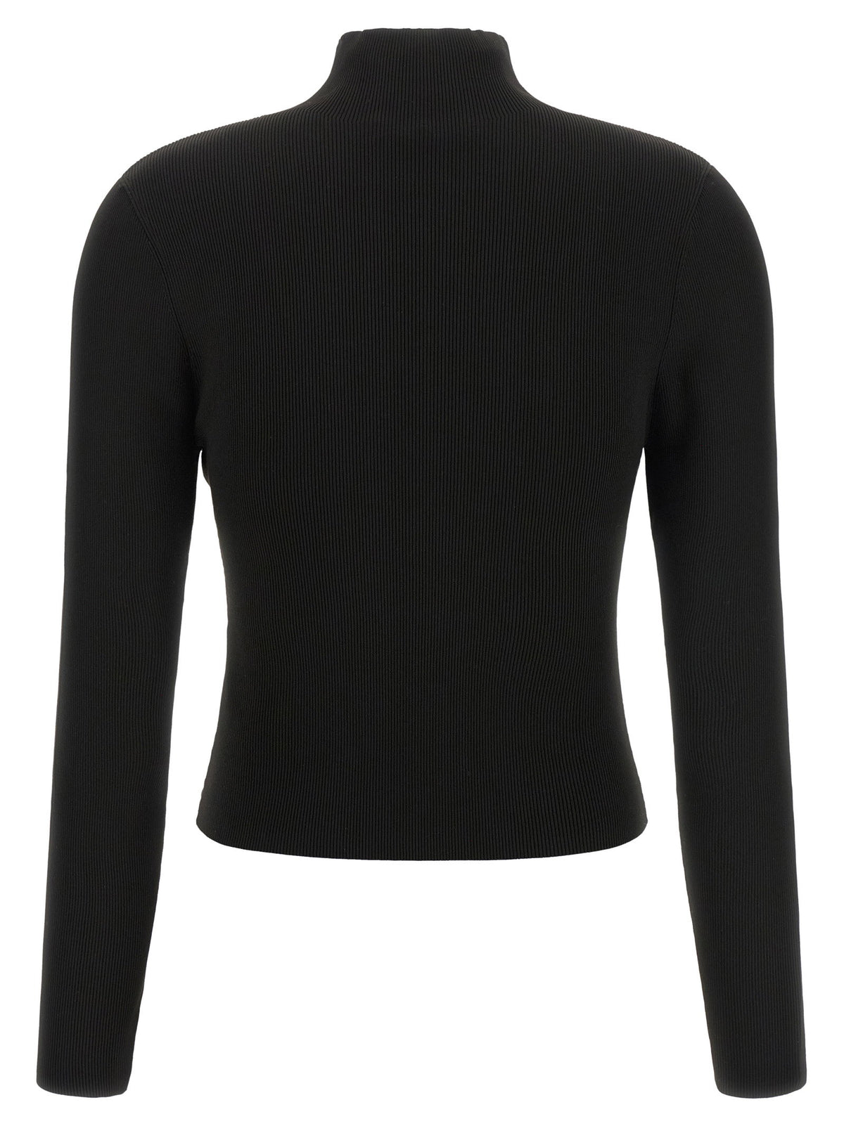 Alexander Wang Ribbed Sweater With Logo-TOPS / DRESSES-[Adult]-[Female]-2022 Online Blue Zone Planet