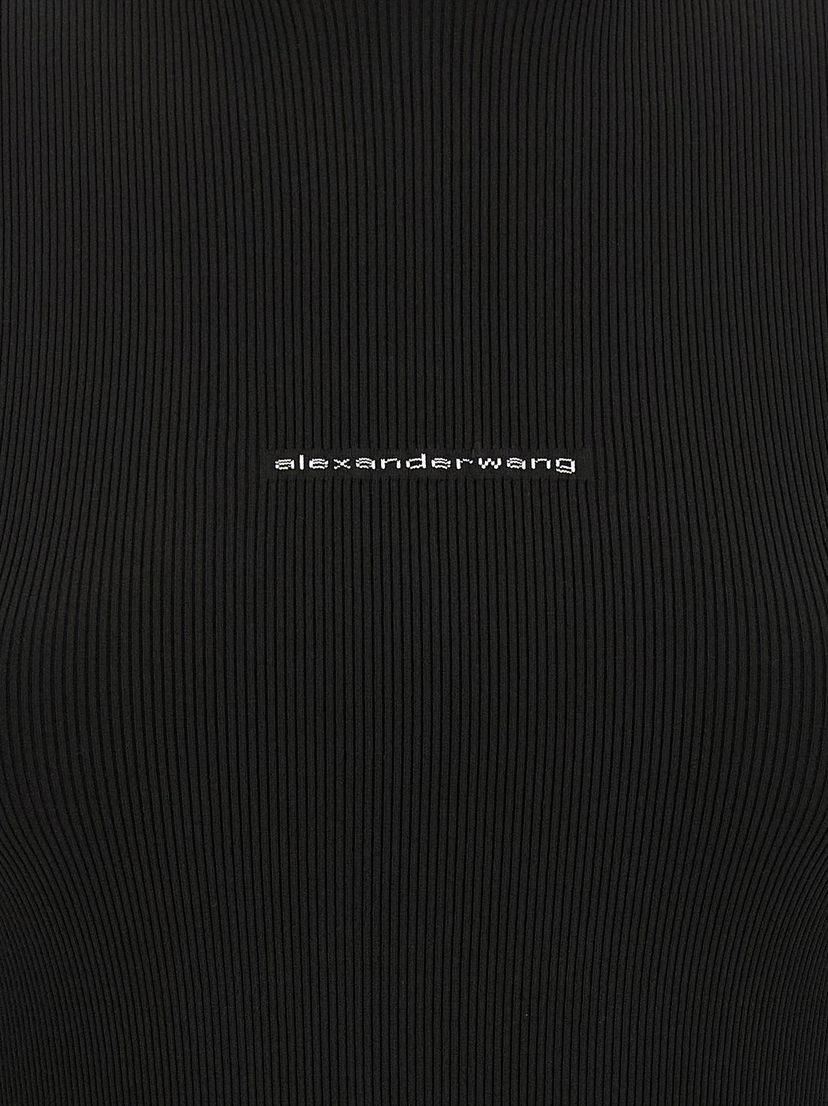 Alexander Wang Ribbed Sweater With Logo-TOPS / DRESSES-[Adult]-[Female]-2022 Online Blue Zone Planet