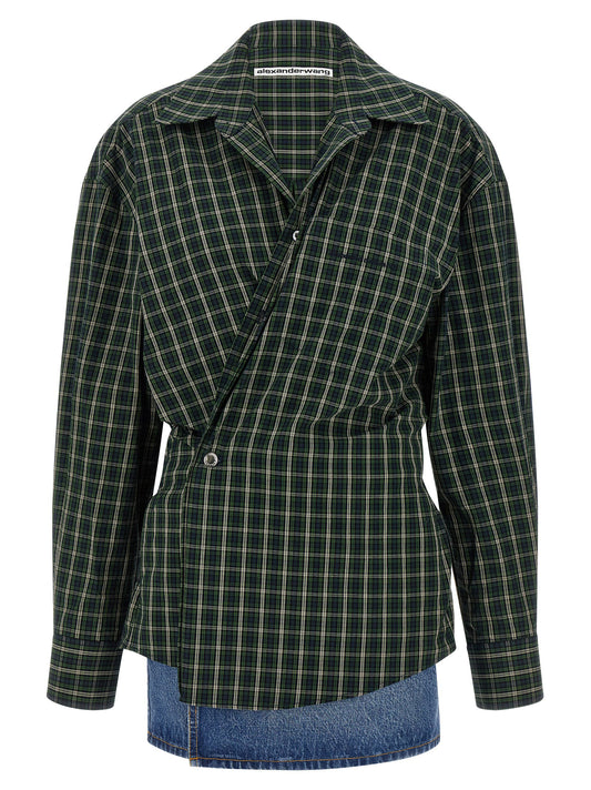 Alexander Wang Wallet Shirt Dress-TOPS / DRESSES-[Adult]-[Female]-2022 Online Blue Zone Planet