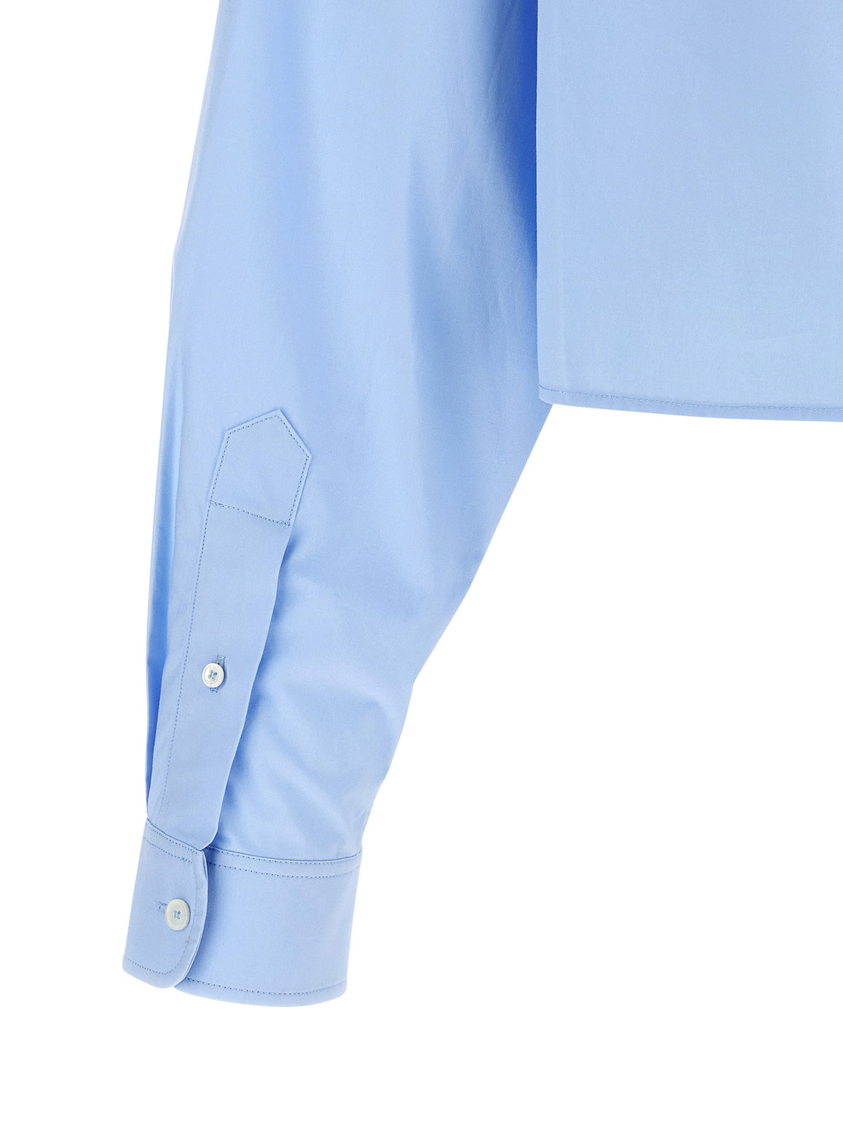 Alexander Wang Cropped Shirt-Shirts-[Adult]-[Female]-2022 Online Blue Zone Planet