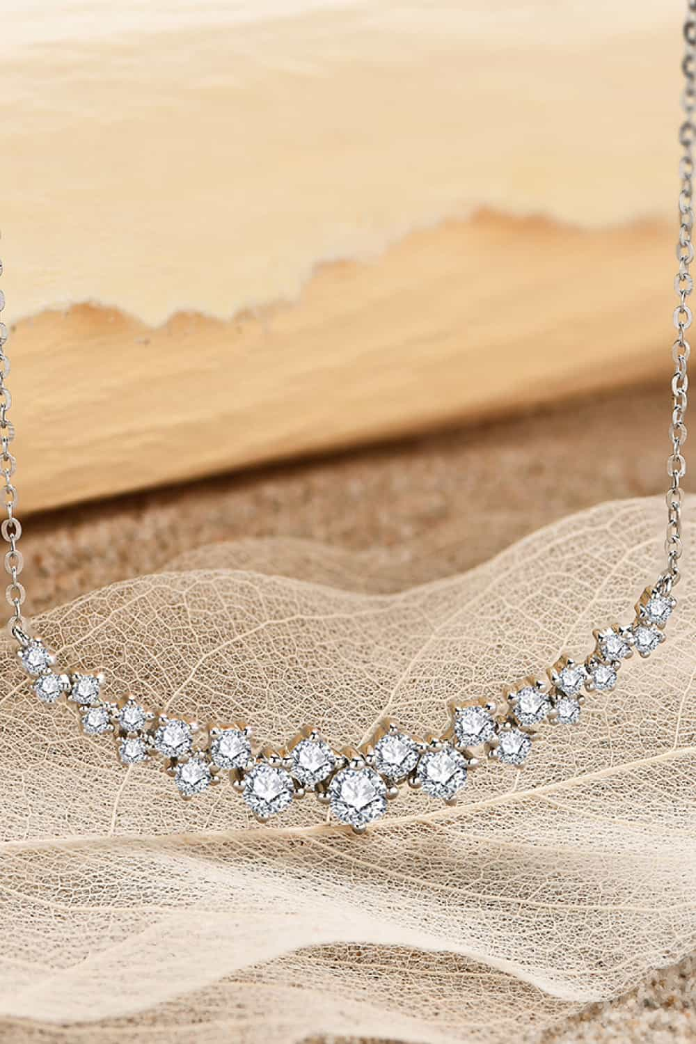 1.64 Carat Moissanite 925 Sterling Silver Necklace BLUE ZONE PLANET