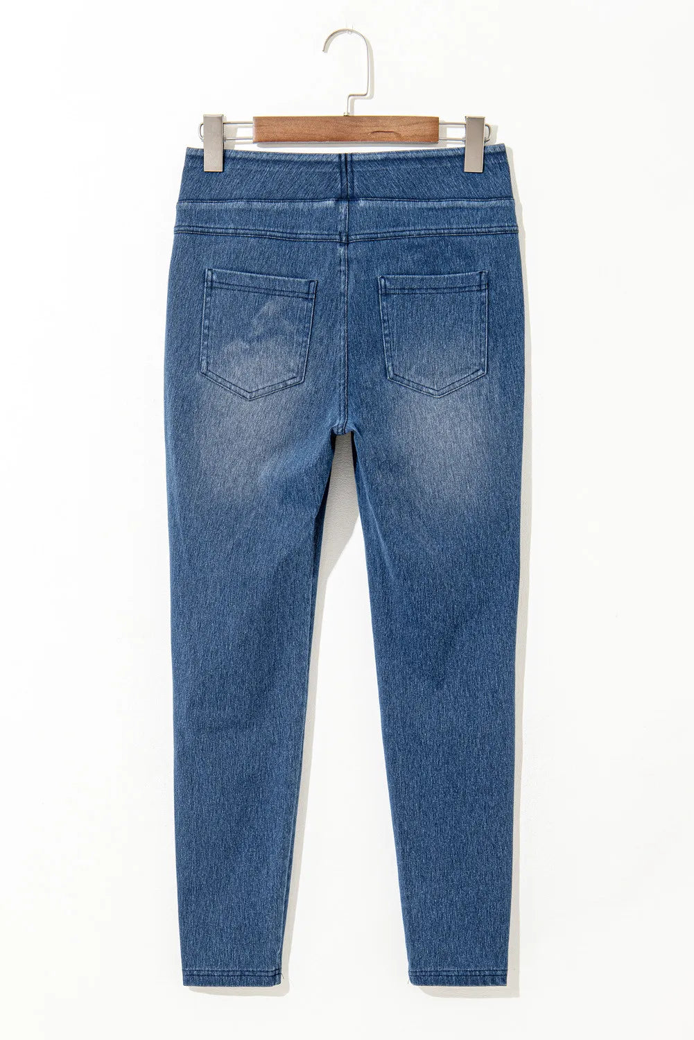 High Waist Skinny Jeans-BOTTOMS SIZES SMALL MEDIUM LARGE-[Adult]-[Female]-2022 Online Blue Zone Planet