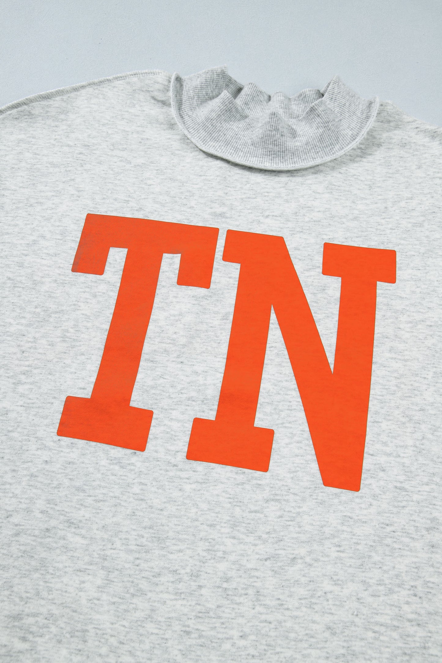 Light Grey TN TENNESSEE Double Printed Reversible Mock Neck Sweatshirt-Graphic/Graphic Sweatshirts-[Adult]-[Female]-2022 Online Blue Zone Planet