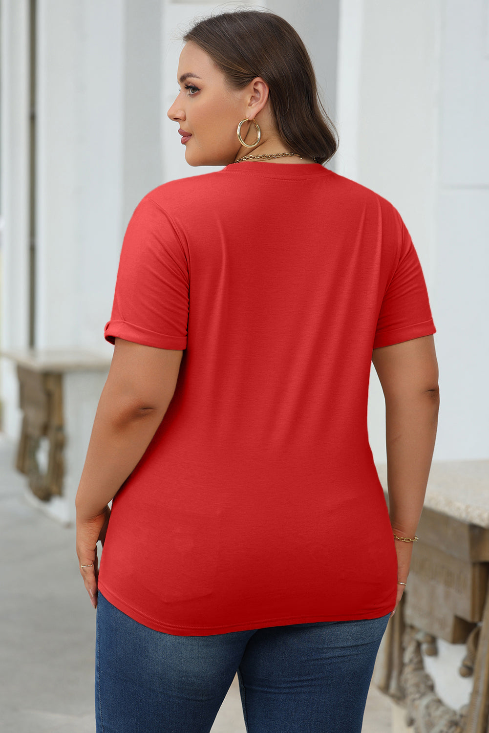 Bright Green Casual Plain Crew Neck Tee-Tops/Tops & Tees-[Adult]-[Female]-2022 Online Blue Zone Planet