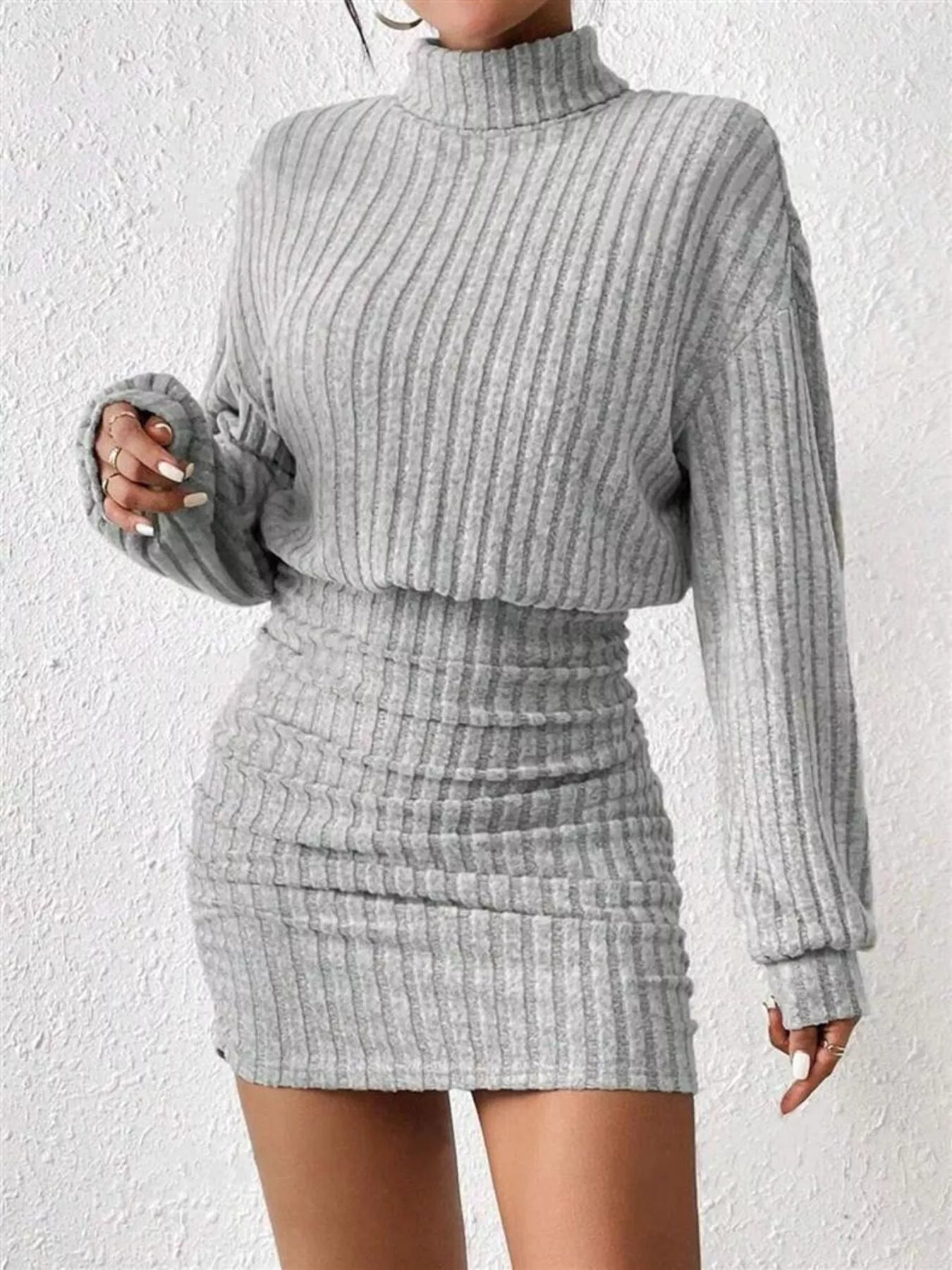 turtleneck flounce sleeve pleated hem belted dress Amazon.com: Women's Dresses Turtleneck Flounce Sleeve Pleated Hem Belted Dress Dress for Women(Maroon,Large) : Clothing, Shoes & Jewelry