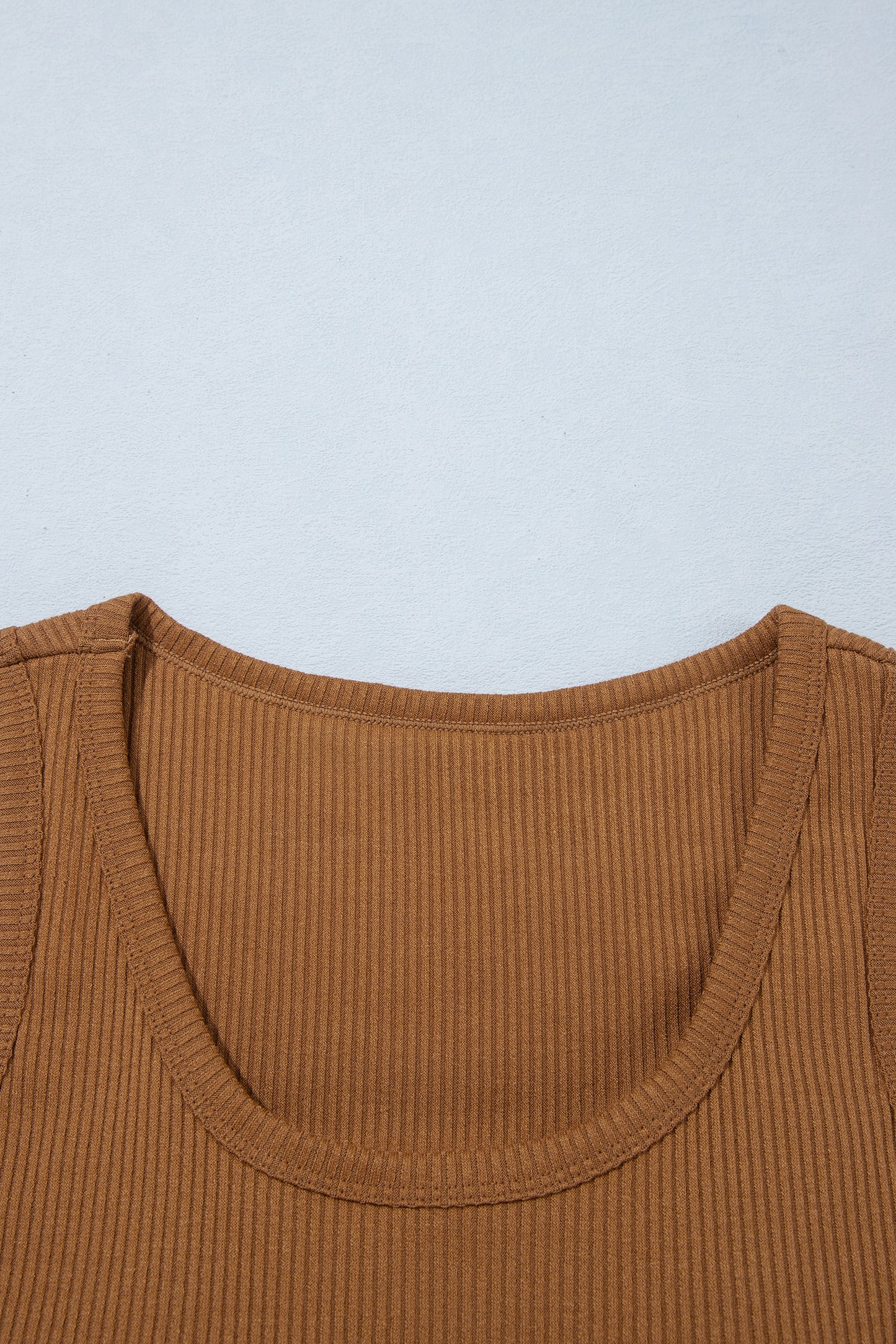 Beige Ribbed Knit Sweet Lace Hem Vest-Tops/Tank Tops-[Adult]-[Female]-2022 Online Blue Zone Planet