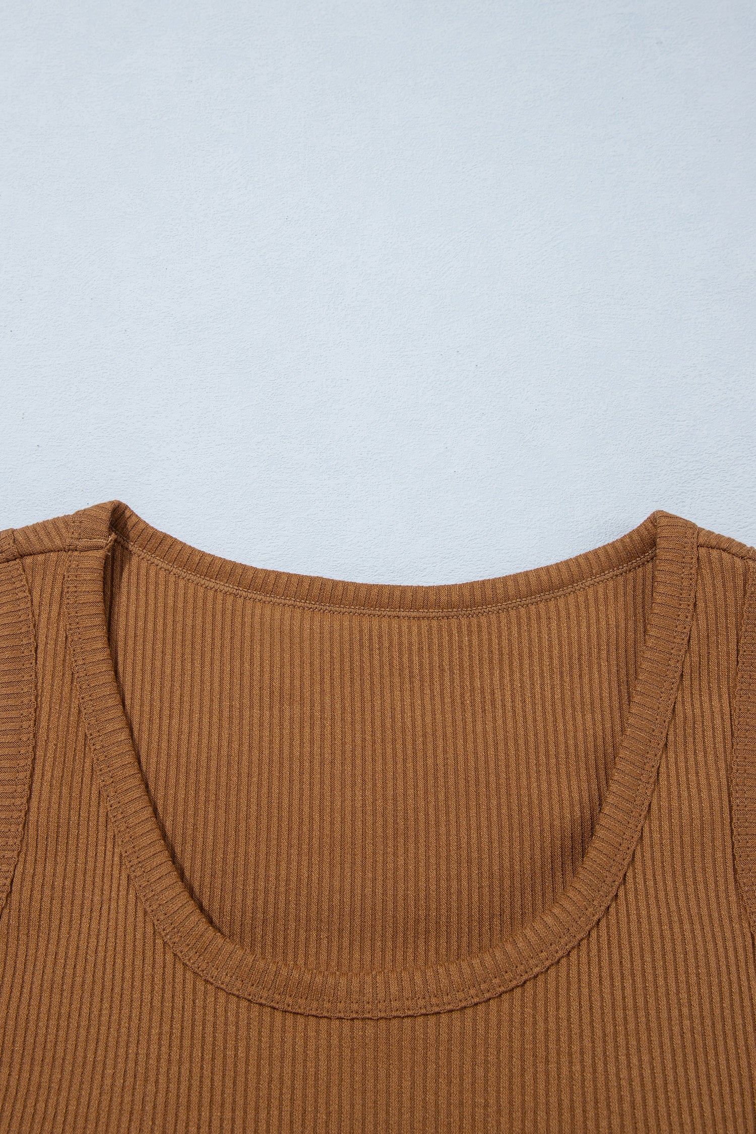 Beige Ribbed Knit Sweet Lace Hem Vest-Tops/Tank Tops-[Adult]-[Female]-2022 Online Blue Zone Planet