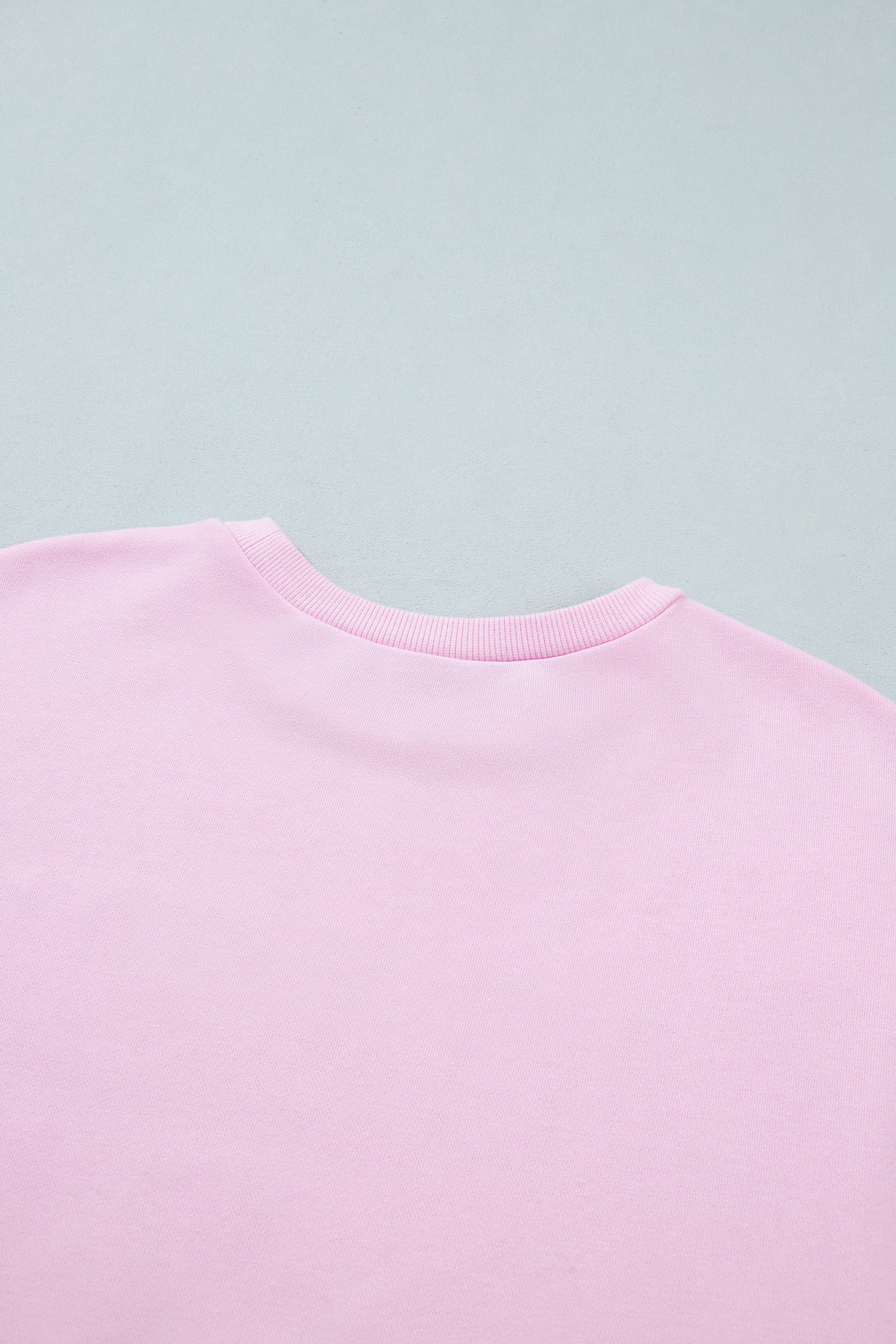 Pink Patchwork Stars Plaid Unique Floral Letters Baggy Sweatshirt-Tops/Sweatshirts & Hoodies-[Adult]-[Female]-2022 Online Blue Zone Planet