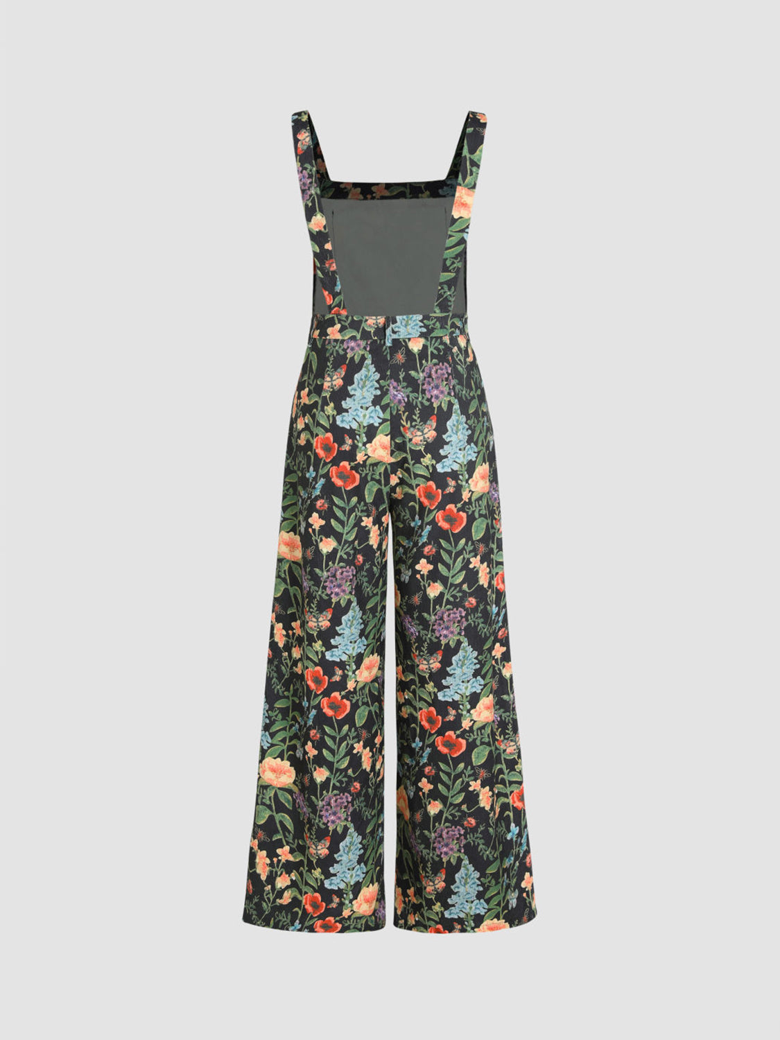 Floral Wide Leg Overalls-TOPS / DRESSES-[Adult]-[Female]-2022 Online Blue Zone Planet