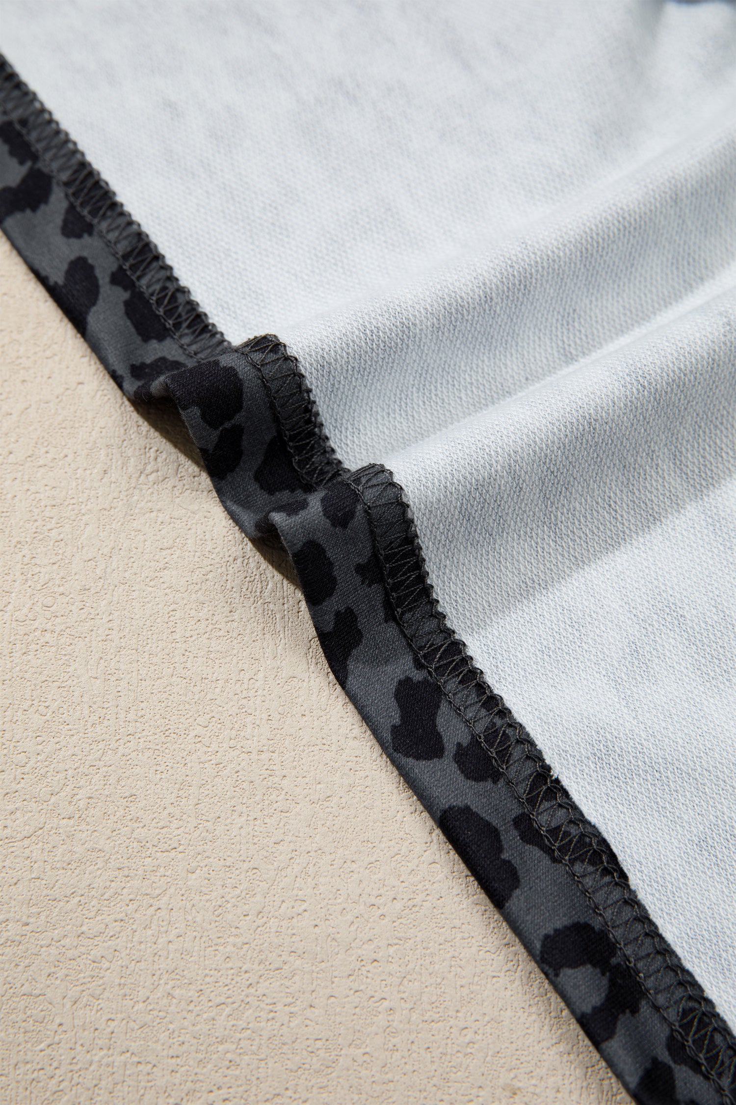 Pink Leopard Print Varsity Striped Detail 3/4 Sleeve Top Shift Pant Set-Two Piece Sets/Pant Sets-[Adult]-[Female]-2022 Online Blue Zone Planet