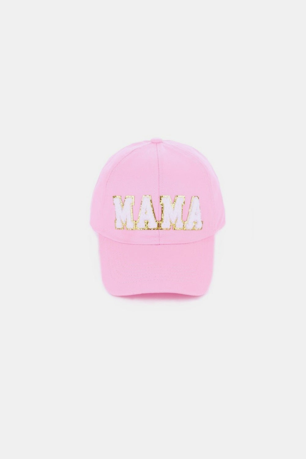 Blue Zone Planet | MAMA Chenille Patch Baseball Cap-HATS-[Adult]-[Female]-Pink-One Size-2022 Online Blue Zone Planet