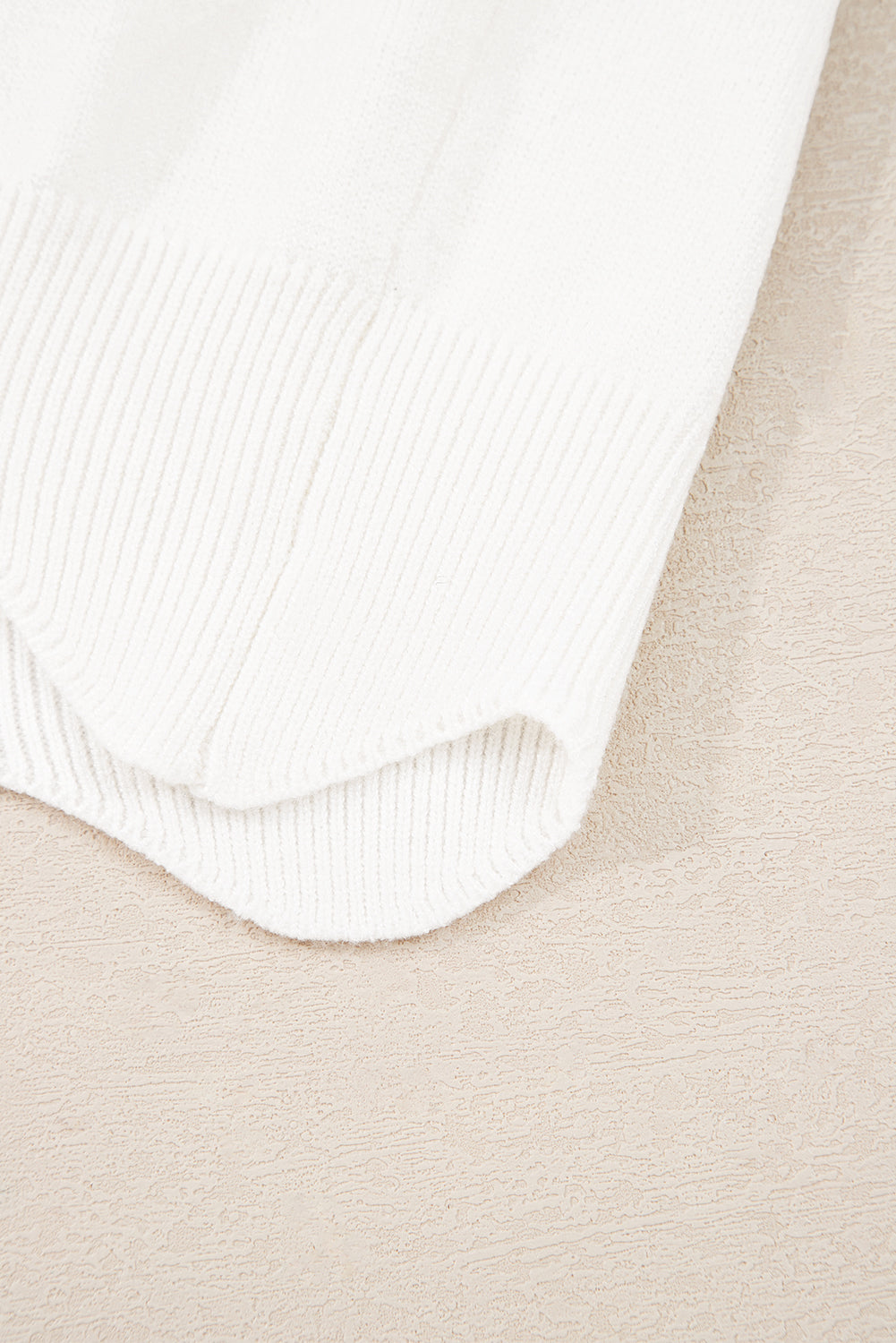 White Floral Embroidered Scallop Hem Cropped Sweater-Sweaters & Cardigans/Sweaters-[Adult]-[Female]-2022 Online Blue Zone Planet