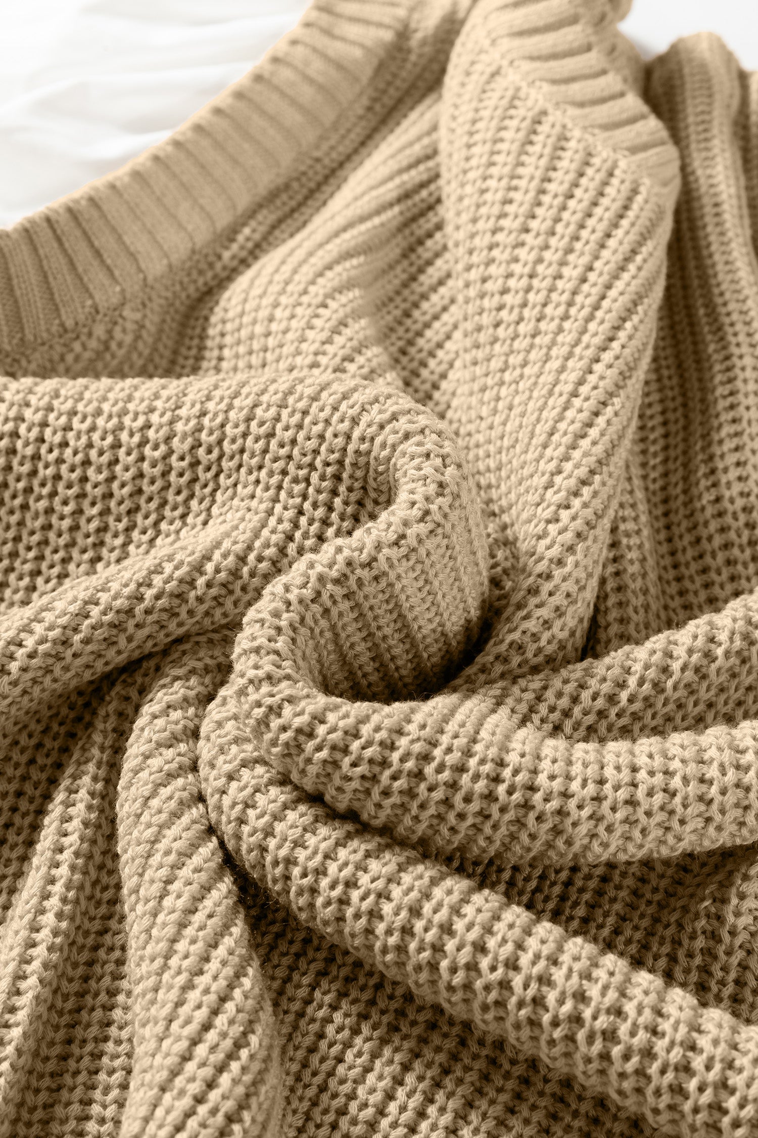 Light French Beige Round Neck Knit Contrast Short Sleeve Patchwork Sweater Top-TOPS / DRESSES-[Adult]-[Female]-2022 Online Blue Zone Planet